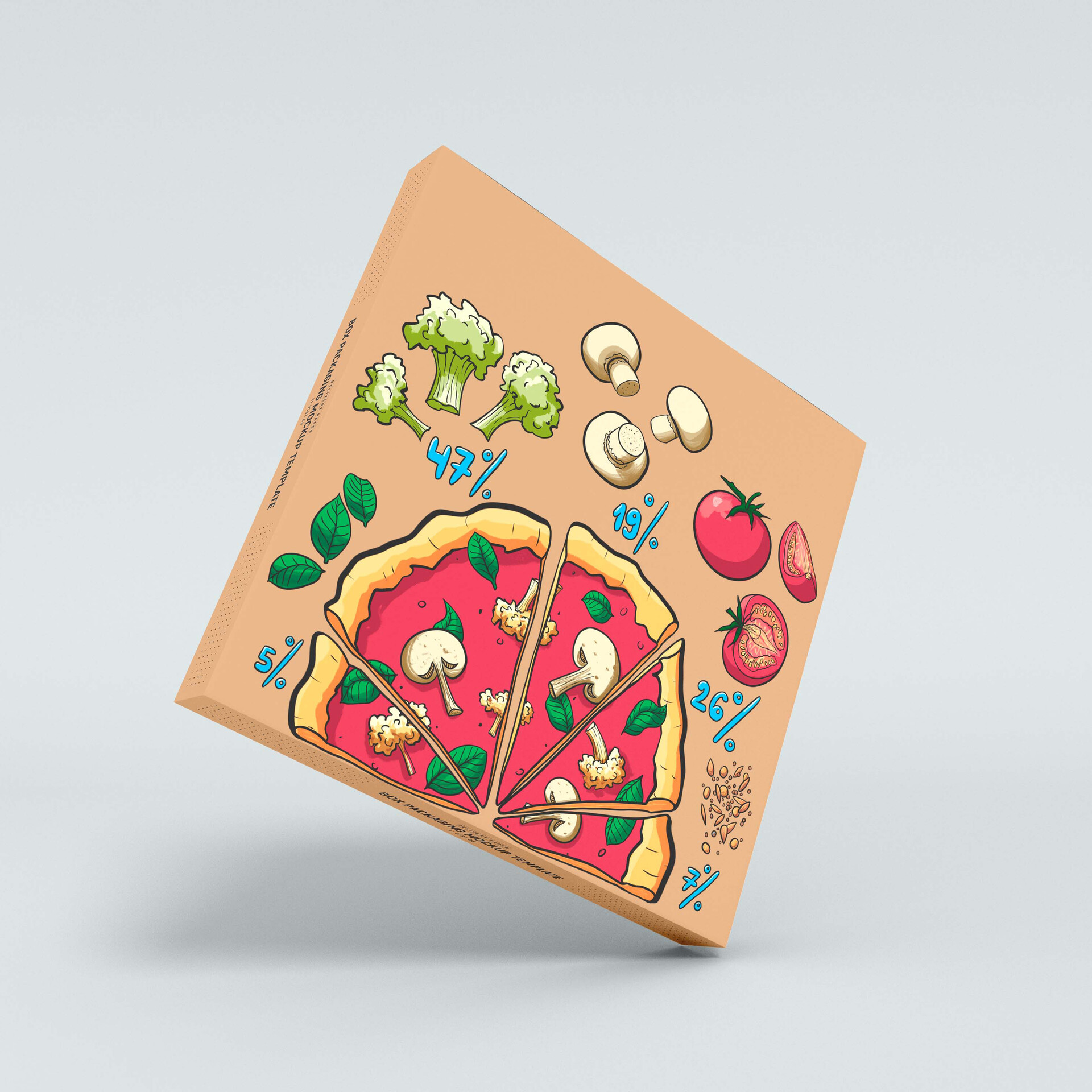 ArtStation - pizza box design