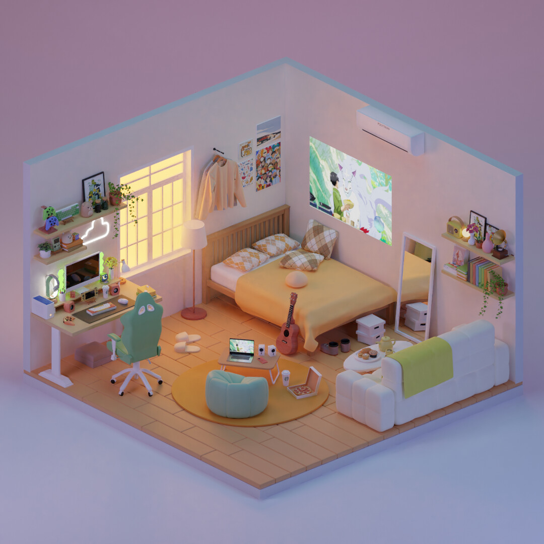 ArtStation - Comfy Bedroom