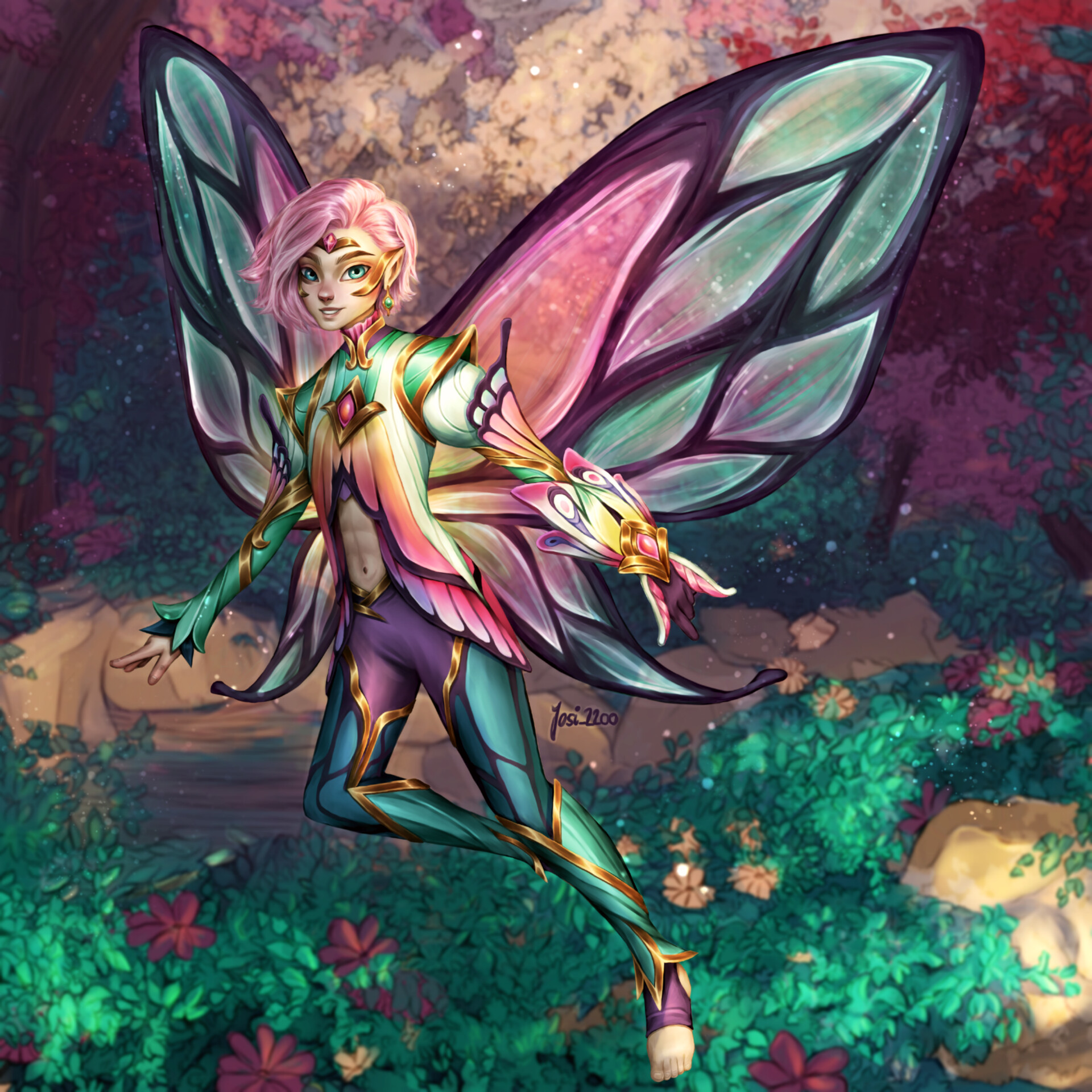 ArtStation - Faerie Court Ezreal Fanart