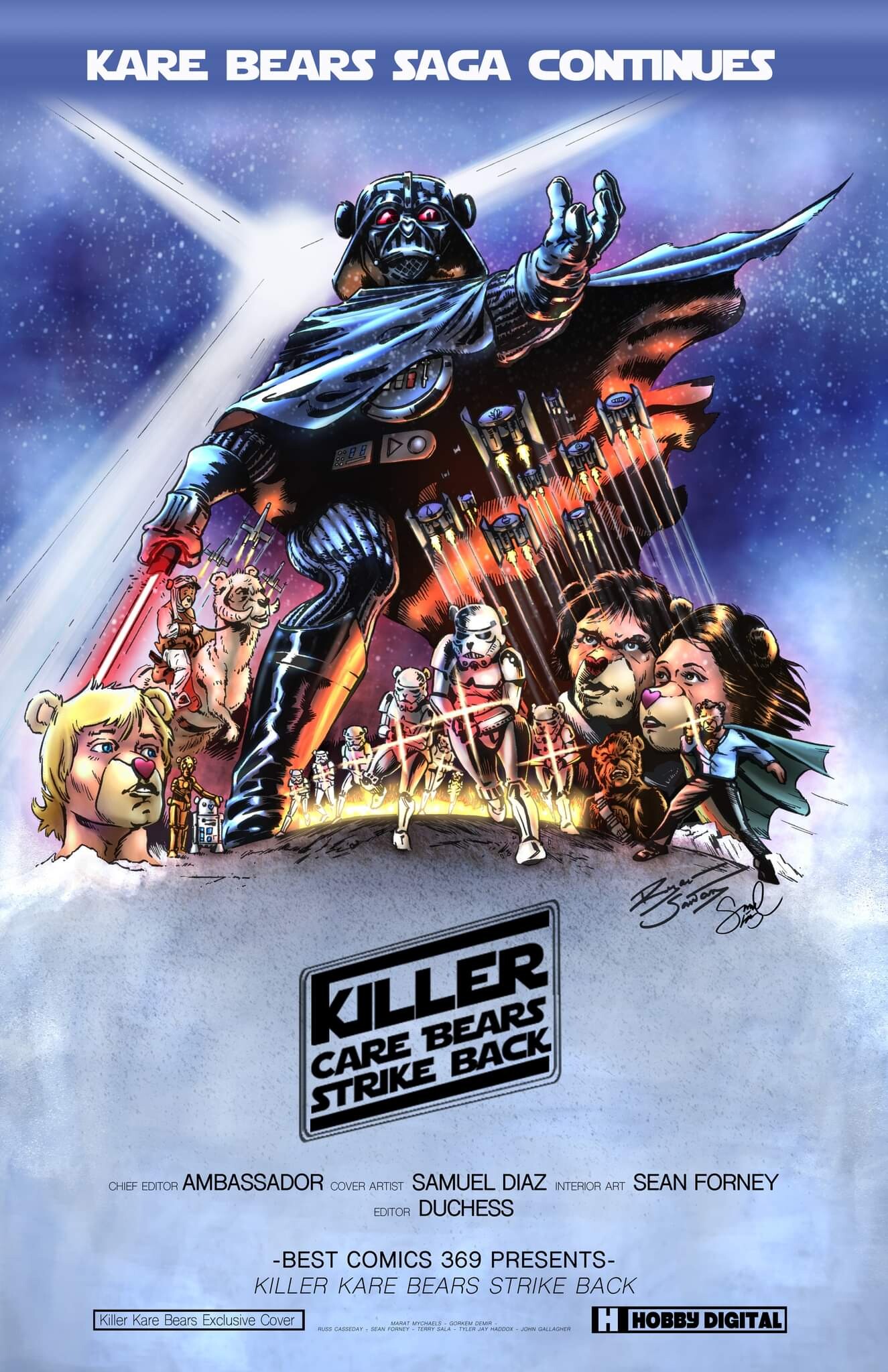 ArtStation Best Comics Killer Kare Bears Strike Back cover coloring