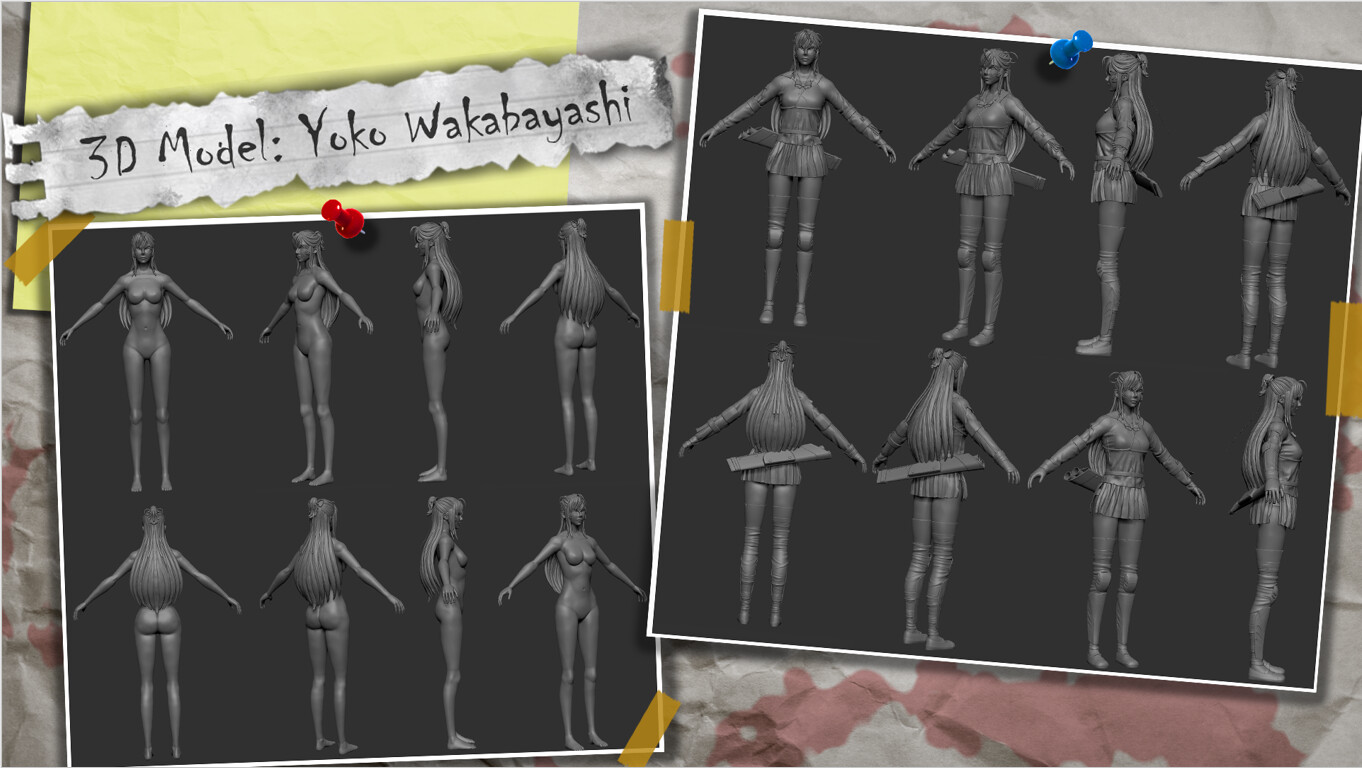 Zbrush model of Yoko