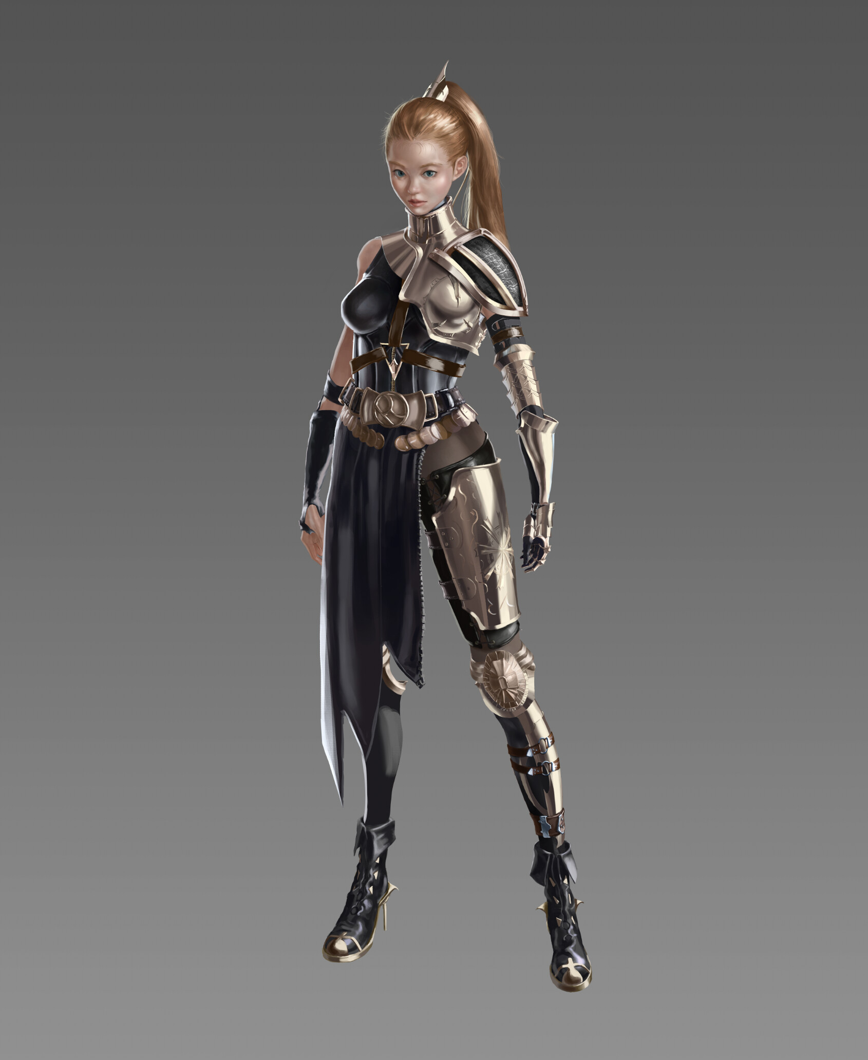 ArtStation - Female Archer Armor Representation