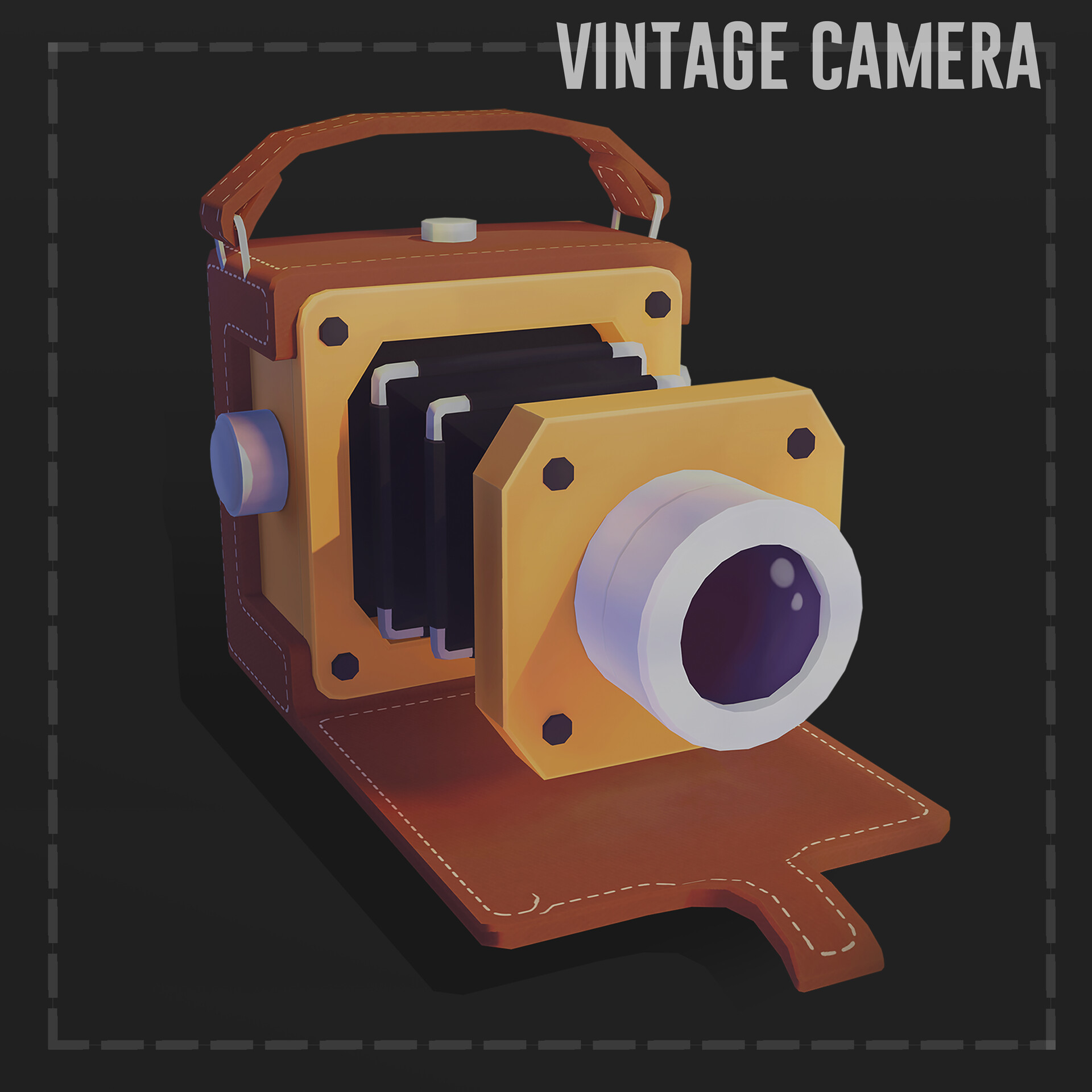 ArtStation - Stylized Vintage Camera Prop