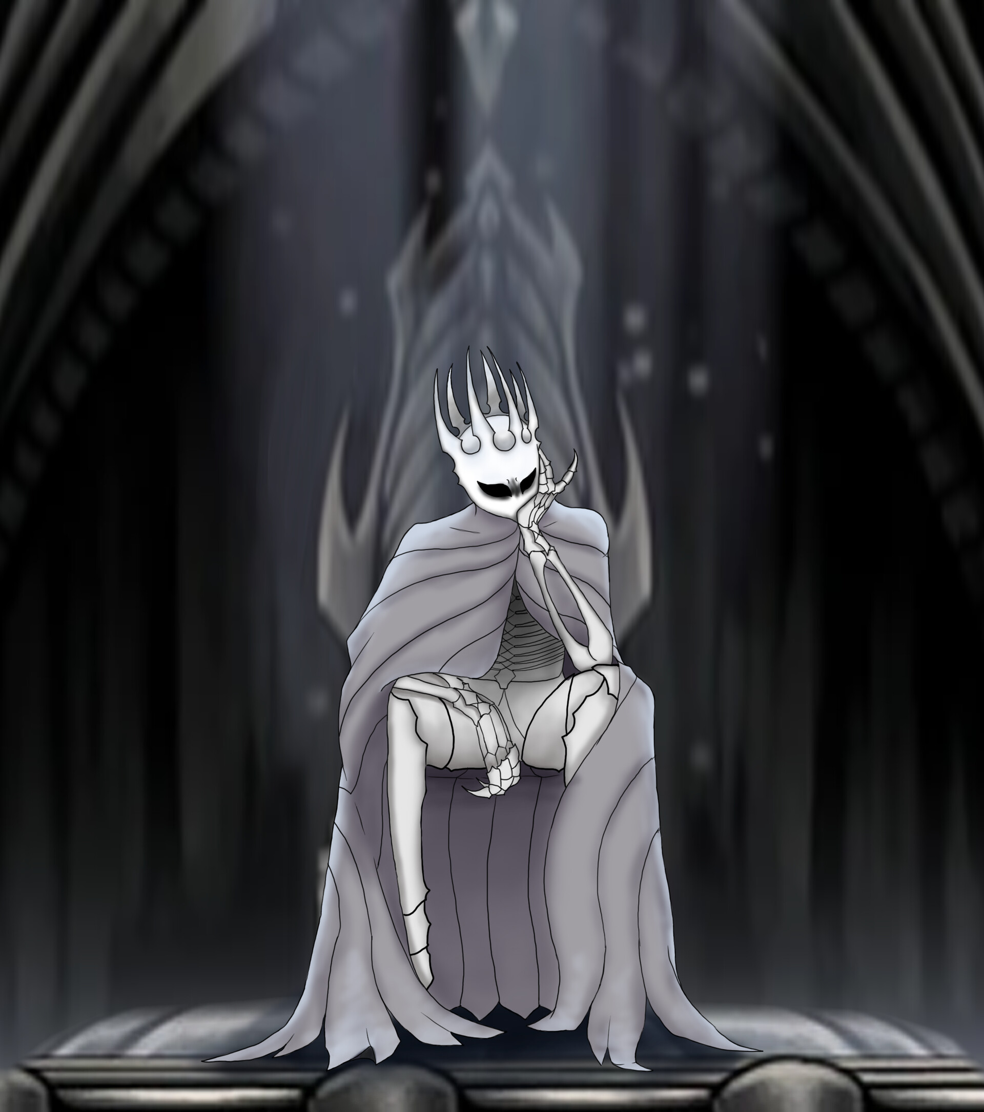 ArtStation Hollow Knight Pale King Fanart Illustrationpractice
