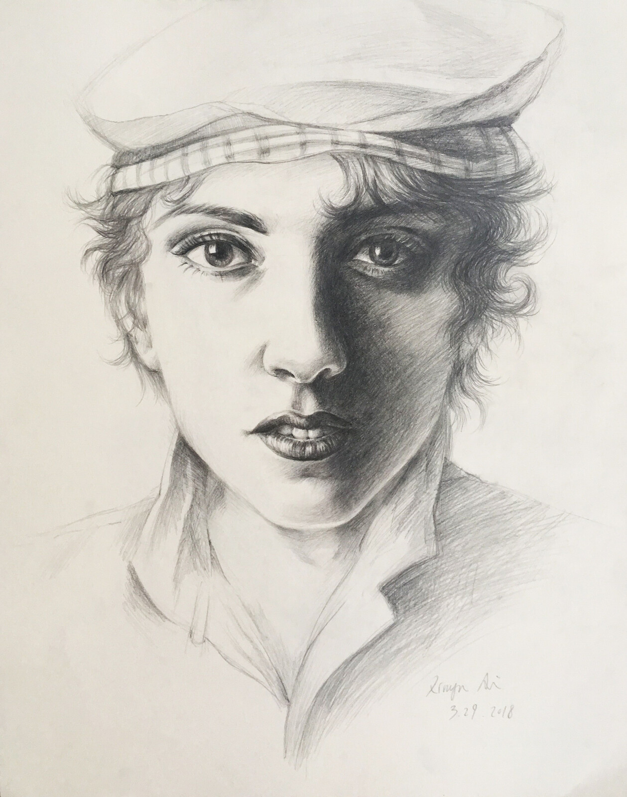 Portrait Copy Practice, Pencil, 2018