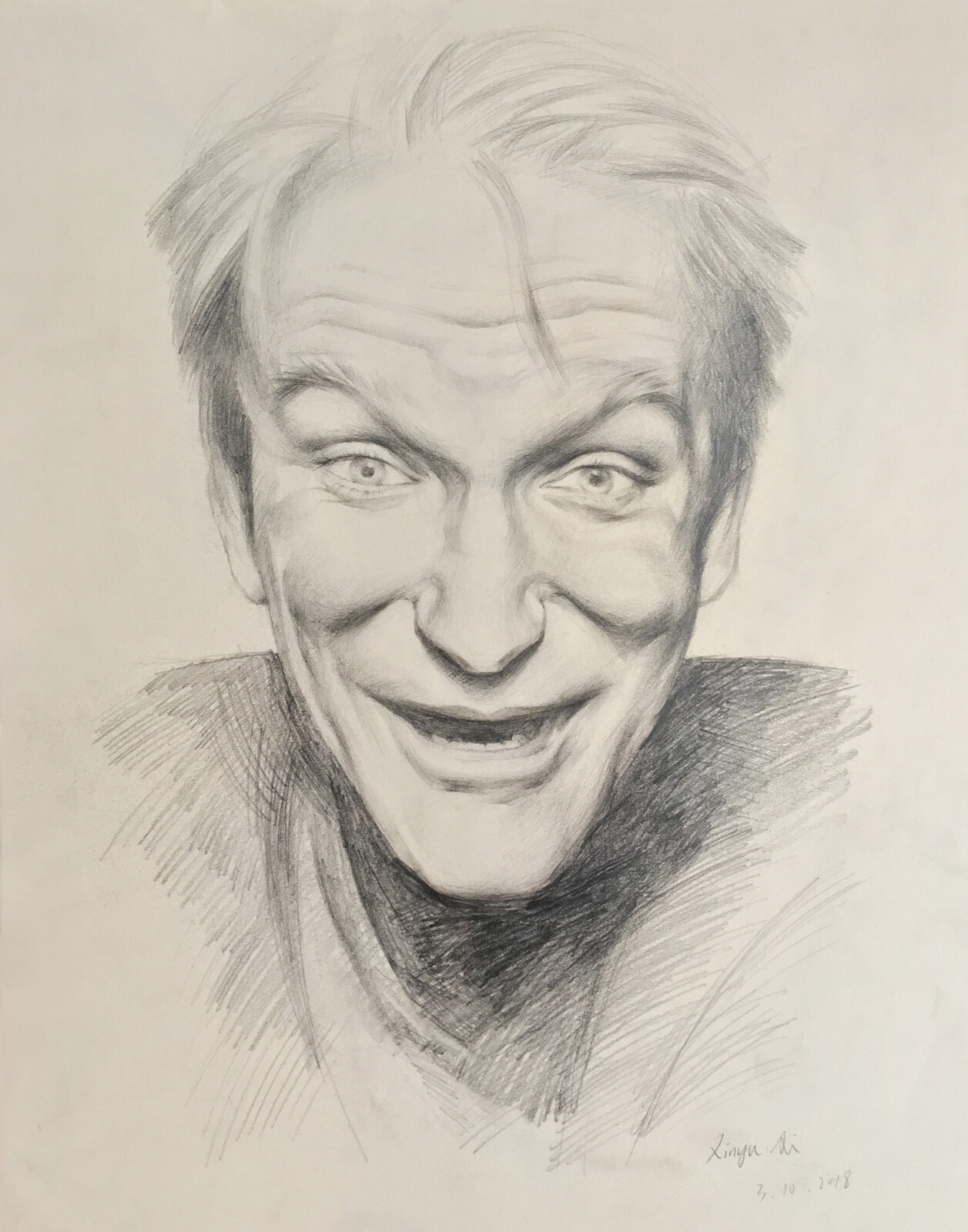 Portrait Copy Practice, Pencil, 2018
