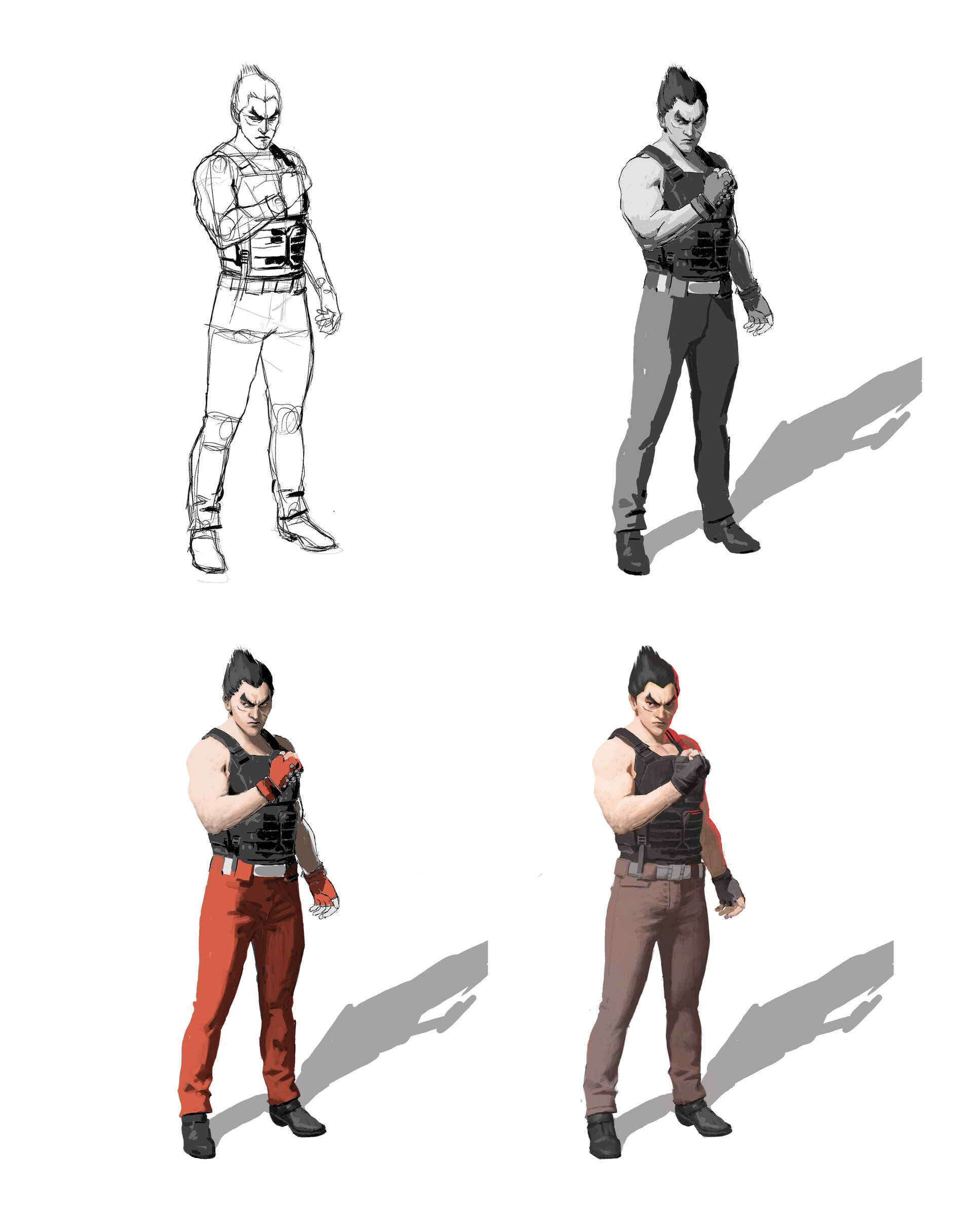 Kazuya Mishima  Character art, Concept art characters, Comic style art