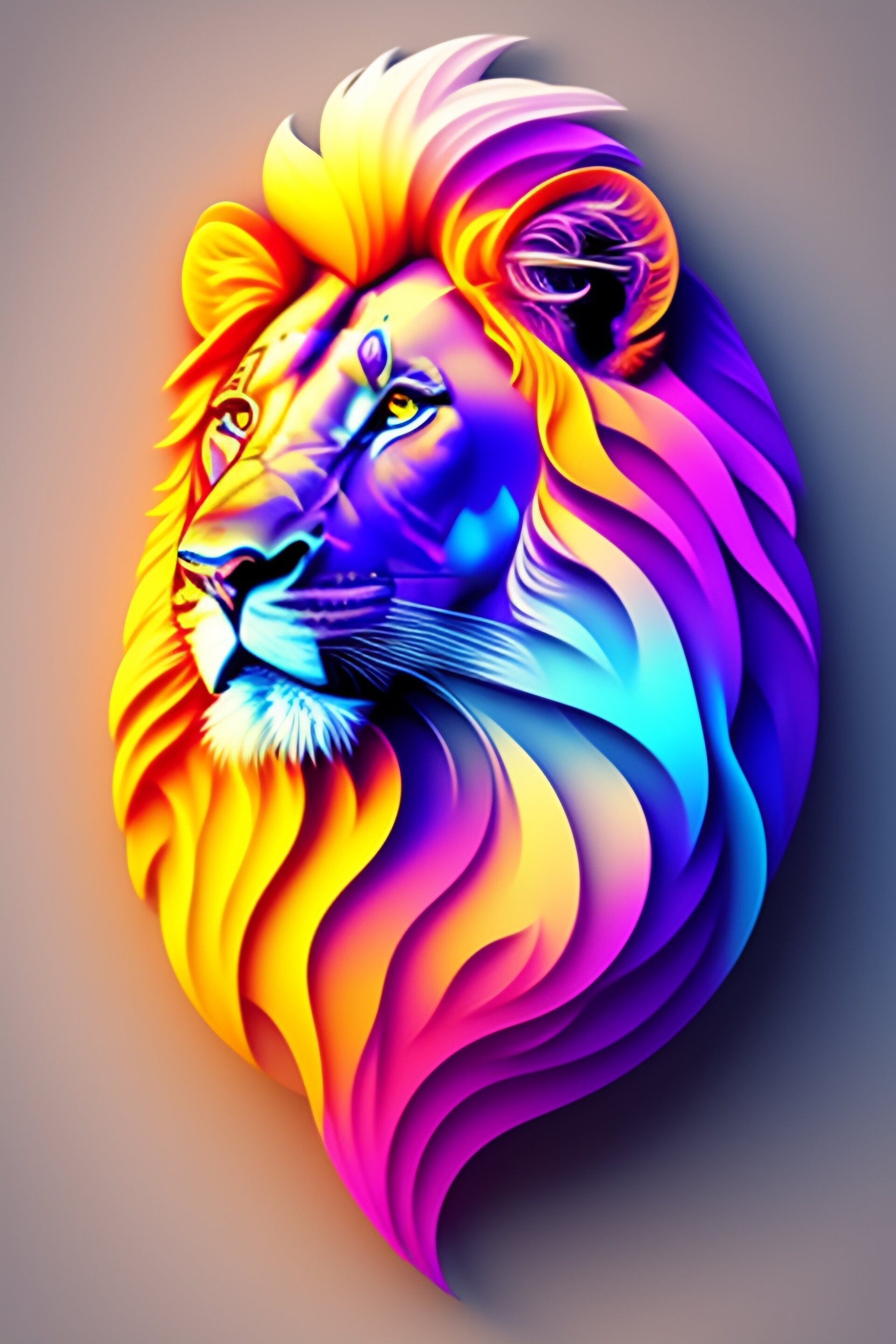 ArtStation Lion Logo Face artstation-lion-logo-face