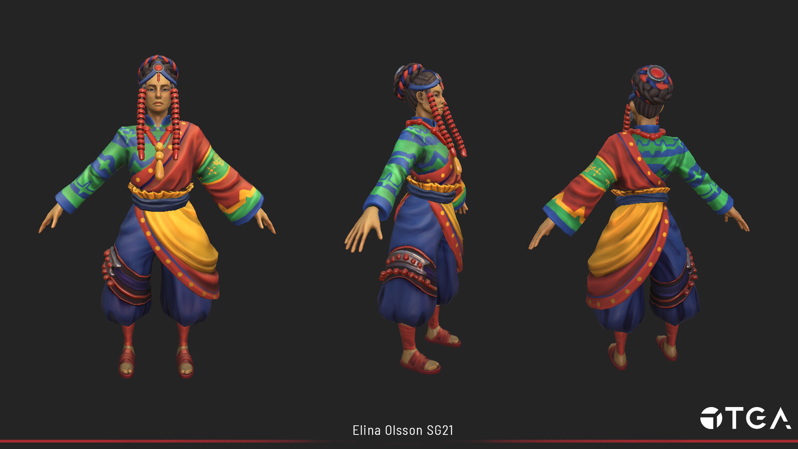 Player Character of Spite: Divine Decent. Concept by Allis Bergmark