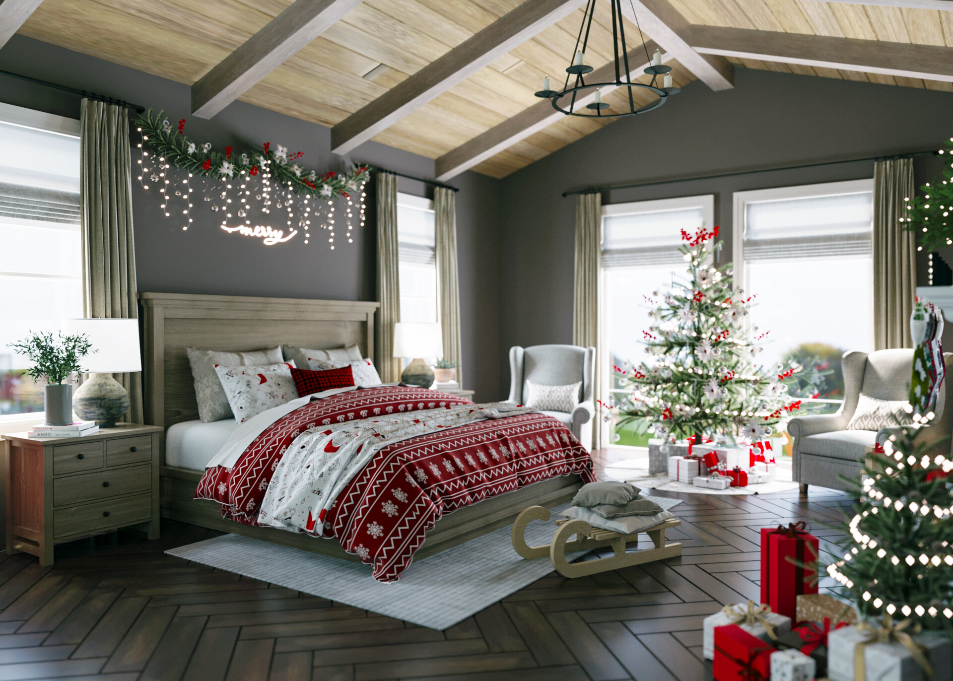 ArtStation Christmas Bedroom
