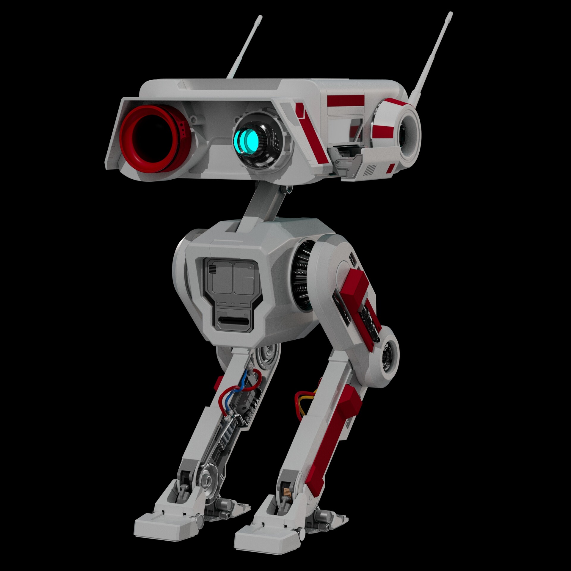 - BD-1 Star Robot ( Jedi Order ) Personnal Project 3D Modeling