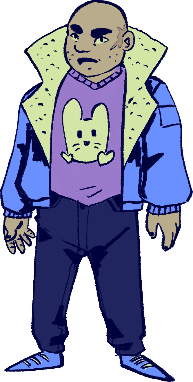 it's Bob , final concept , he was rounder before 
