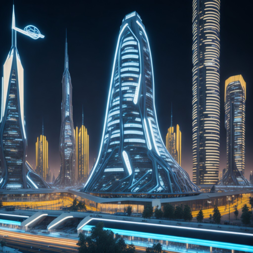 ArtStation - Futuristic city Khabarovsk