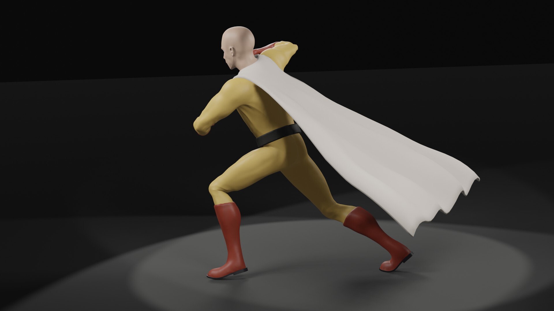 ArtStation - Saitama from One Punch Man - 3D Model (Custom Face from Client)