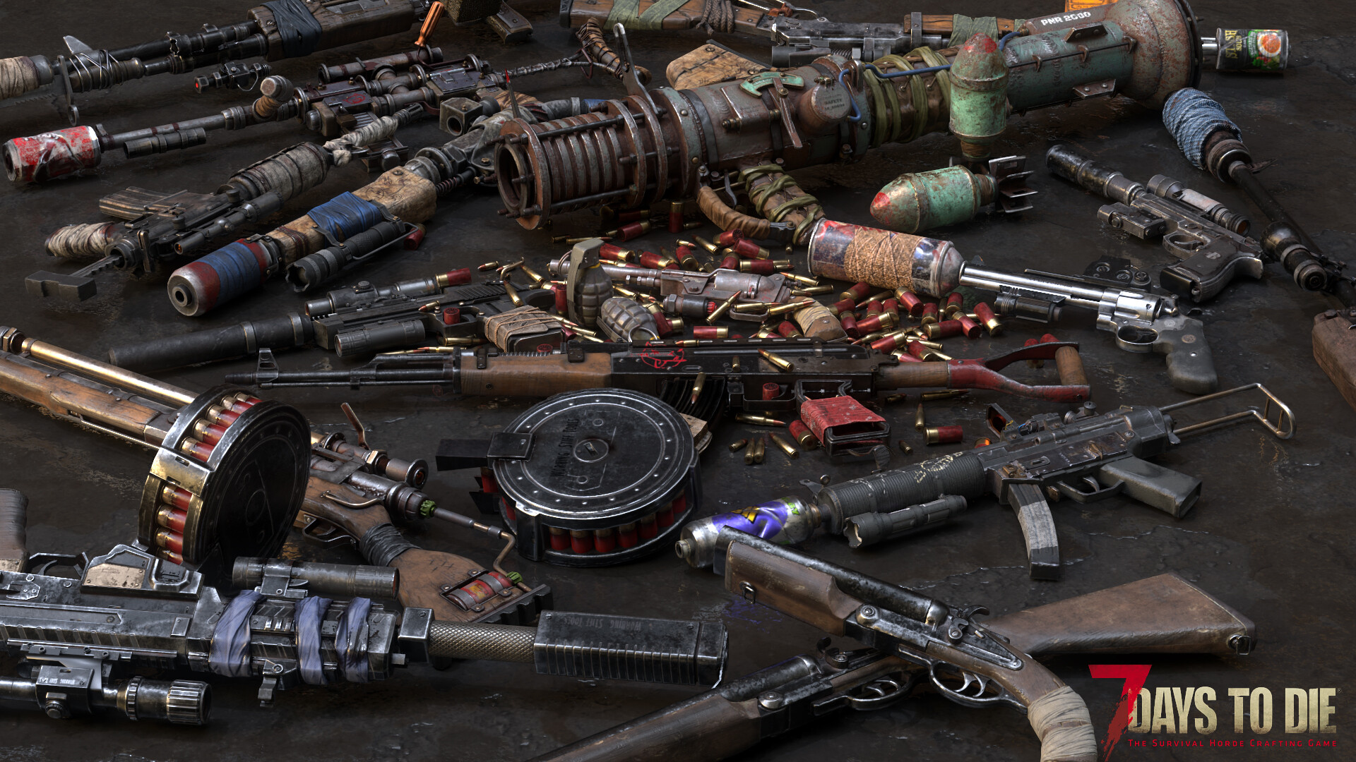 Artstation 7 days to die weapons