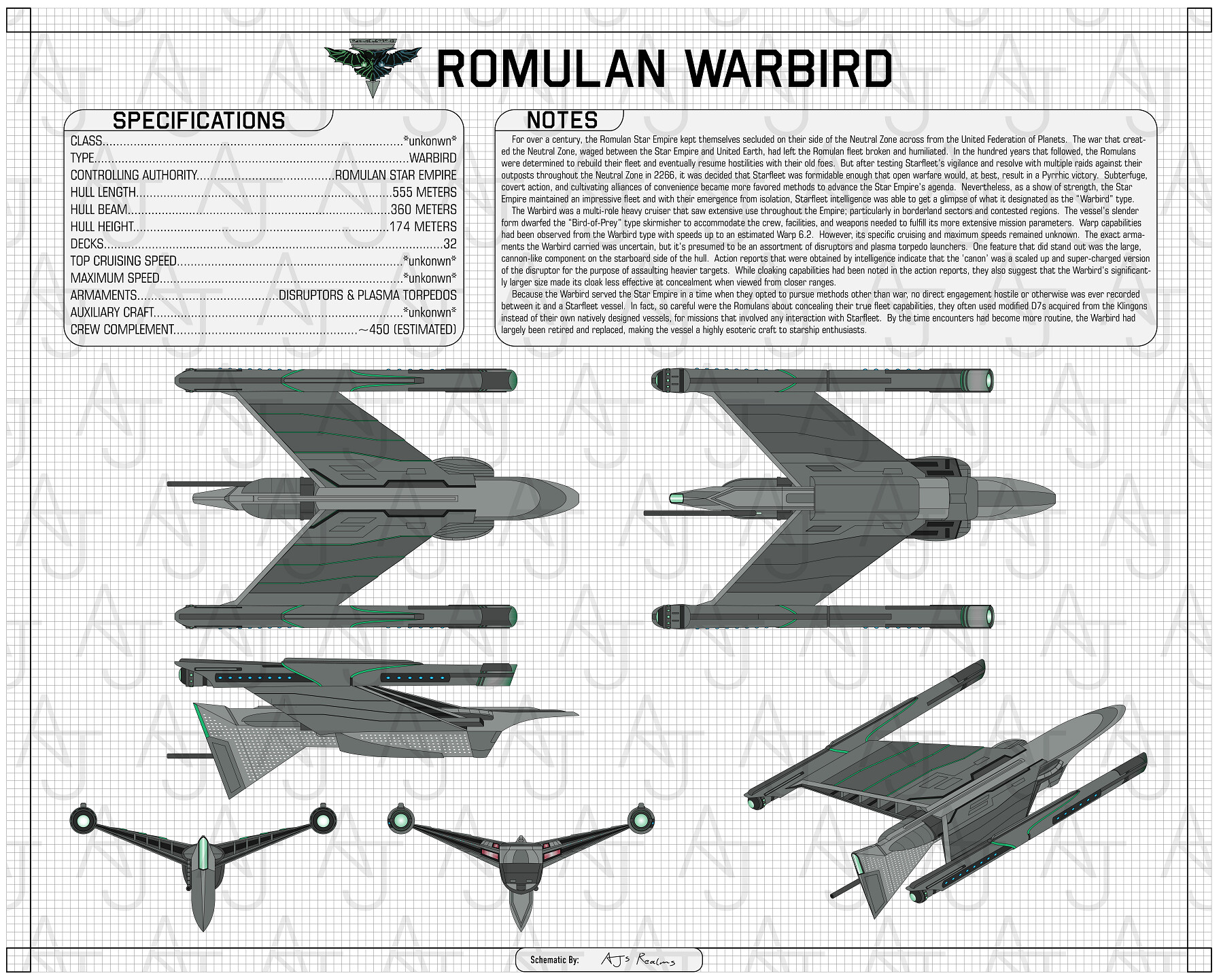 star trek strange new worlds romulan warbird