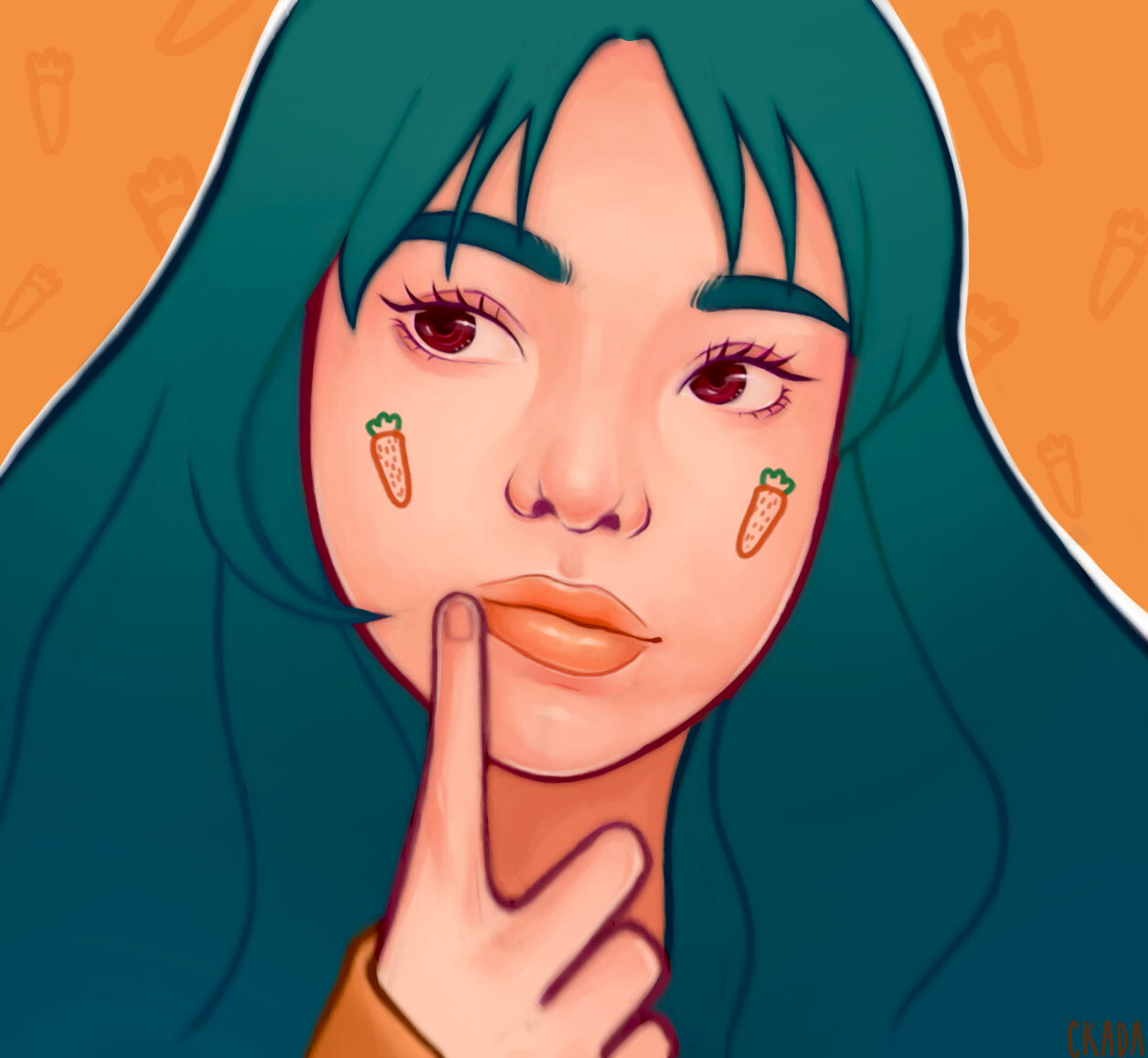 ArtStation Carrot Girl illustration