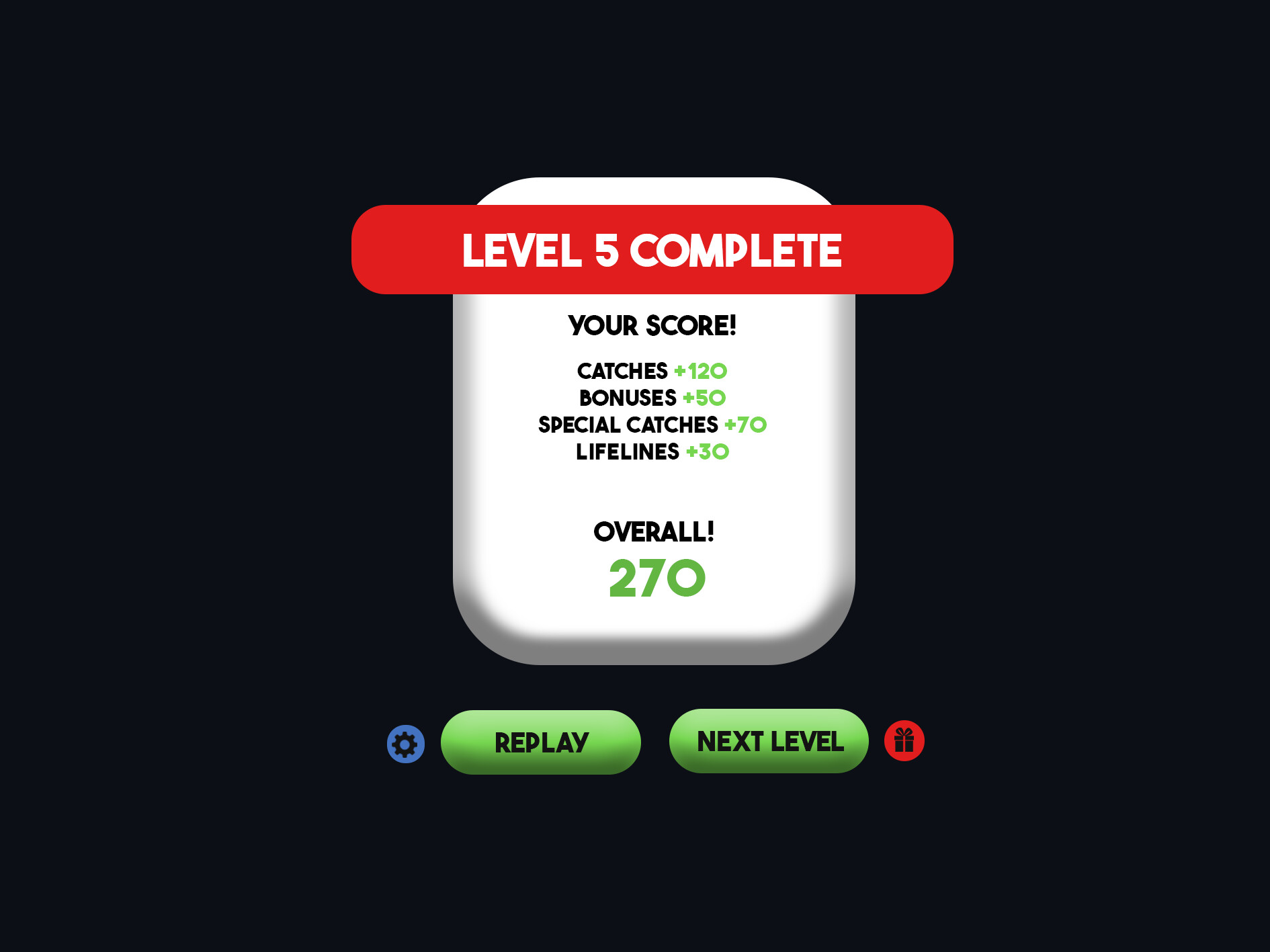 ArtStation Mobile UI post game menu