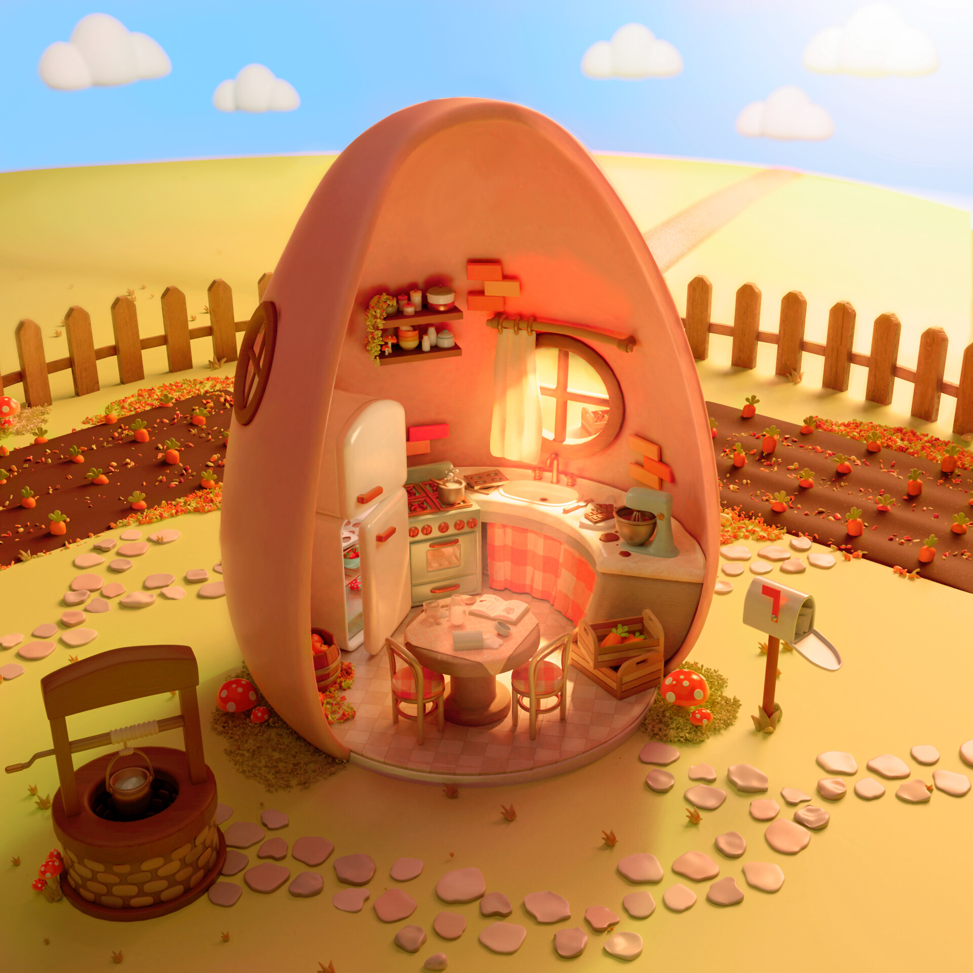 ArtStation Easter House