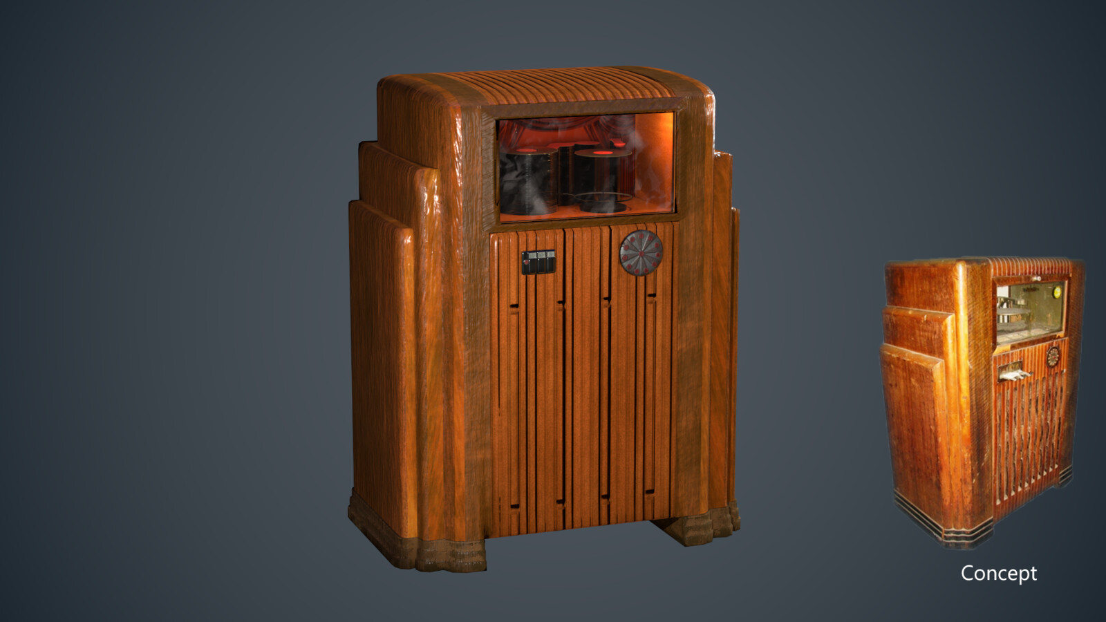 1950's Wood Jukebox
