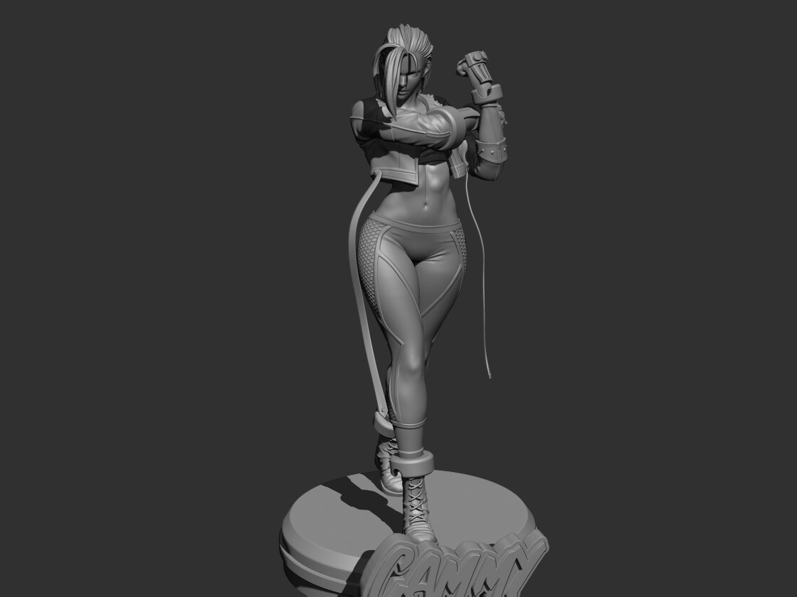 ArtStation - Cammy Street Fighter Lowpoly Rigged