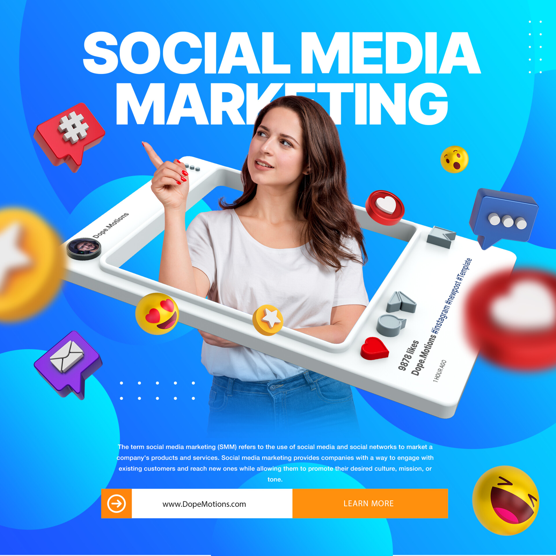Artstation social media marketing poster