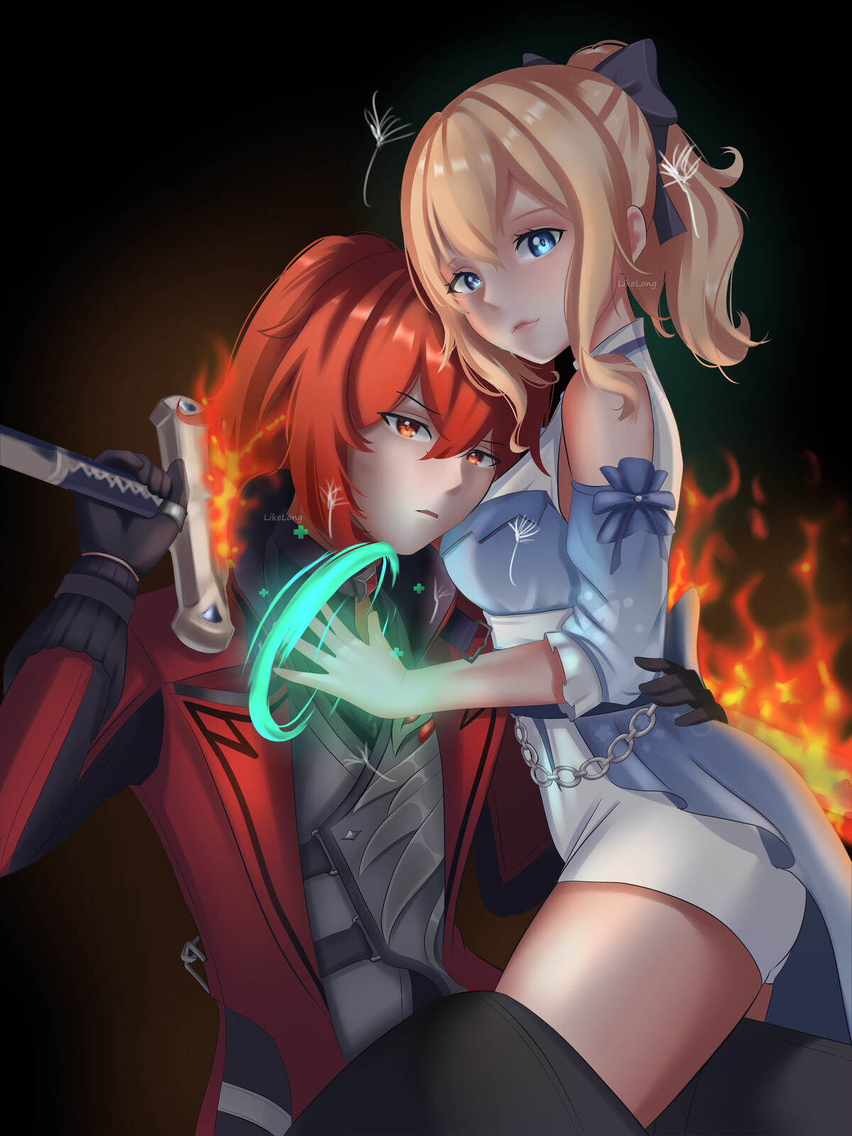 Như Long Diluc and Jean