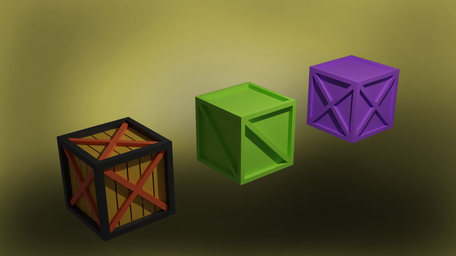 ArtStation - Box 3d modeling in Blender