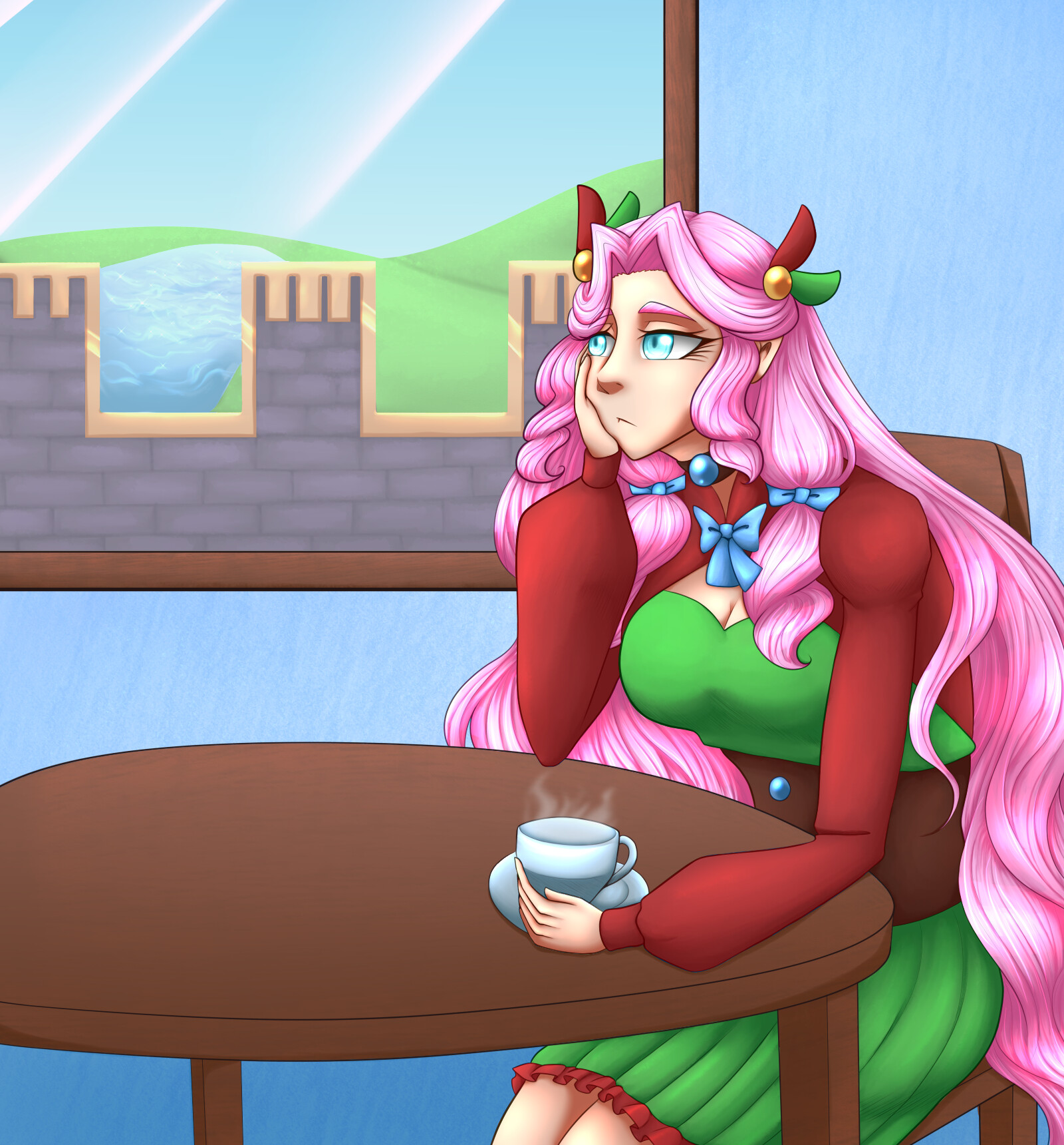 ArtStation [OC] Cafe Sigh