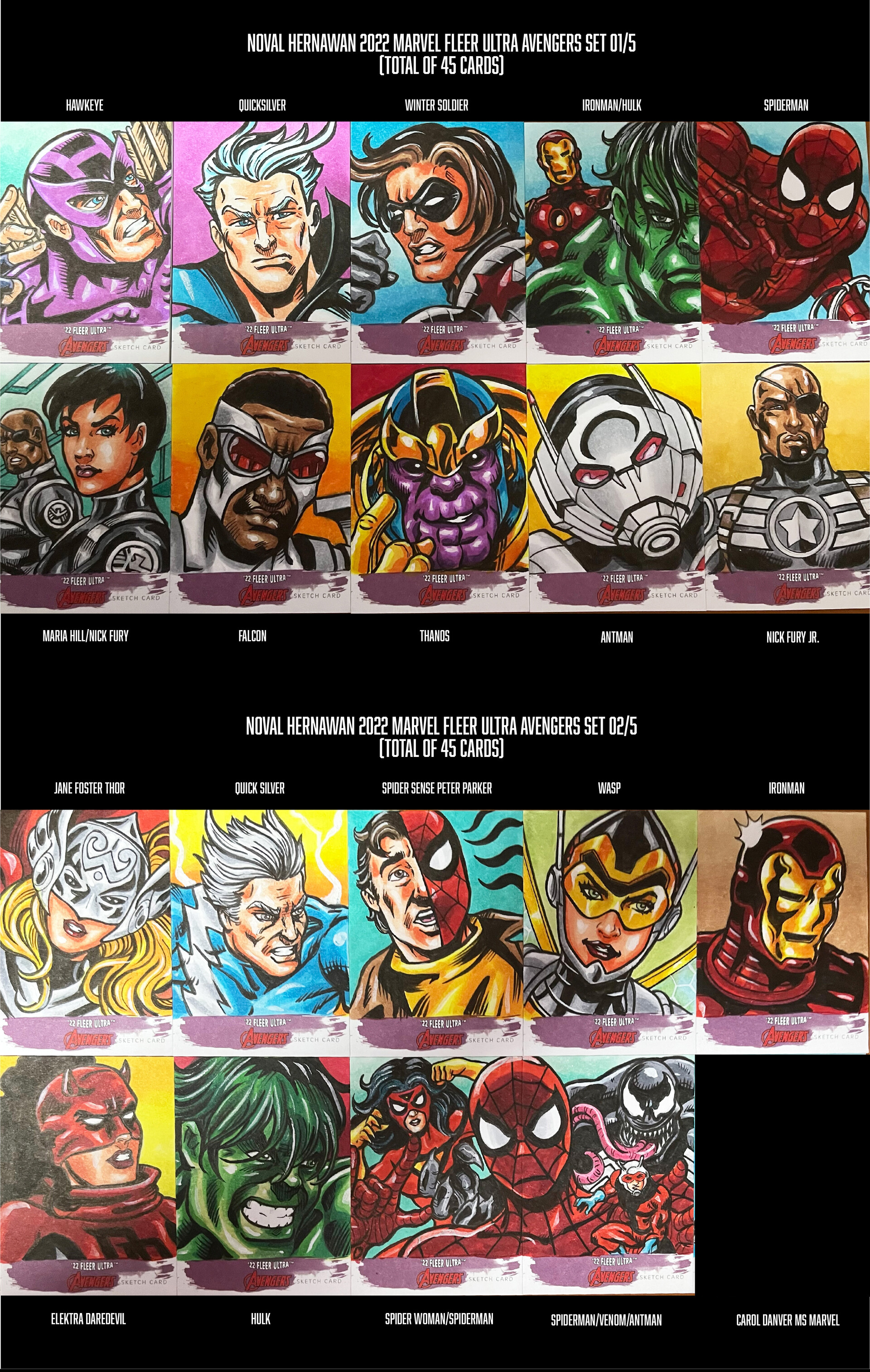 ArtStation - 2022 Marvel Fleer Ultra Avengers Sketch Cards ArtStation - 2022 Marvel Fleer Ultra Avengers Sketch Cards