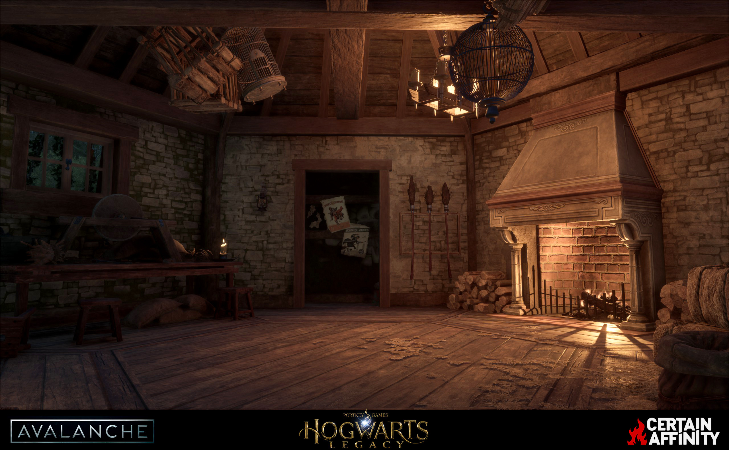 I worked on set dressing the interior of Hagrid's hut as well