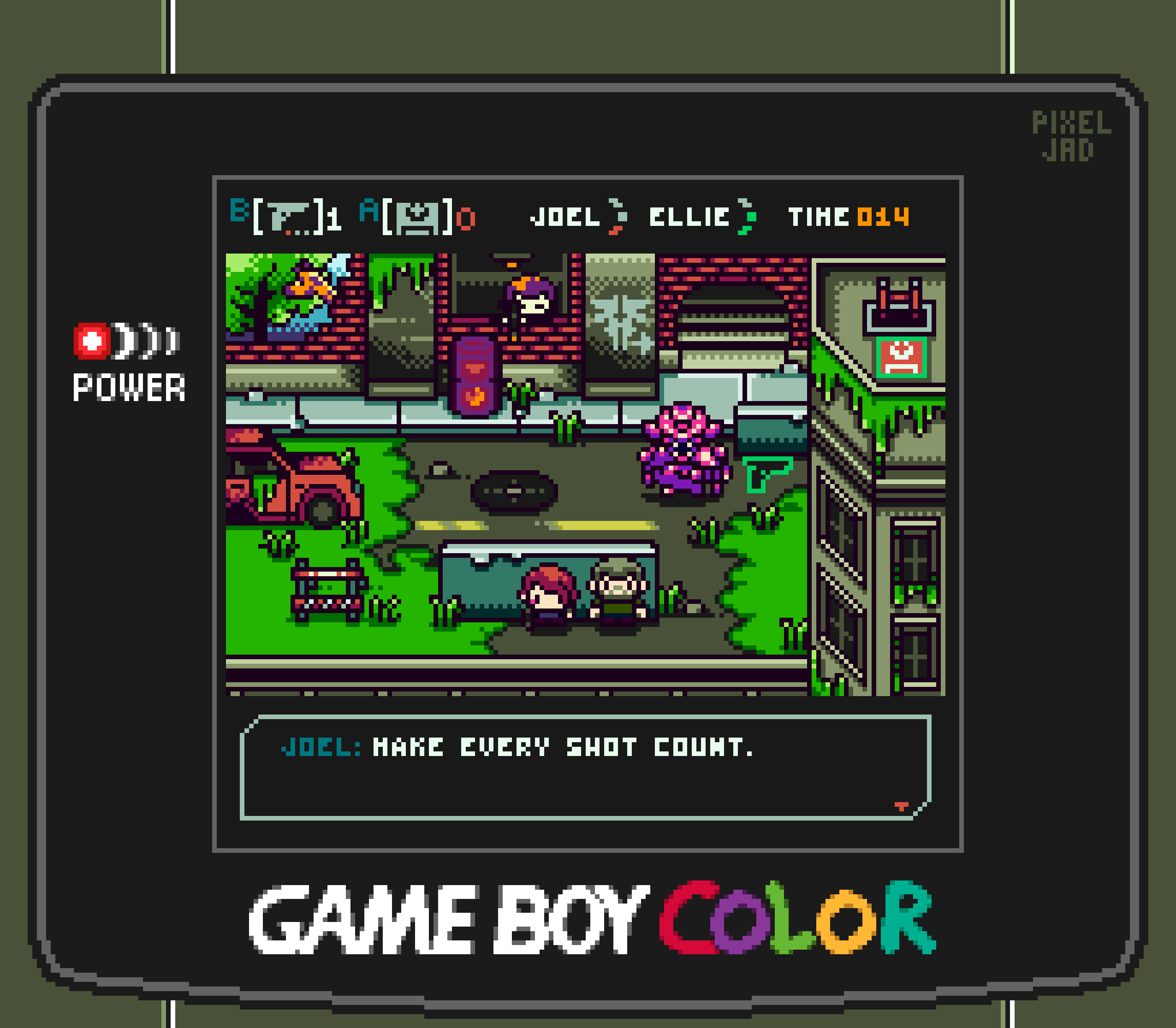 PIXELJAD THE LAST OF US GAME BOY COLOR DEMAKE