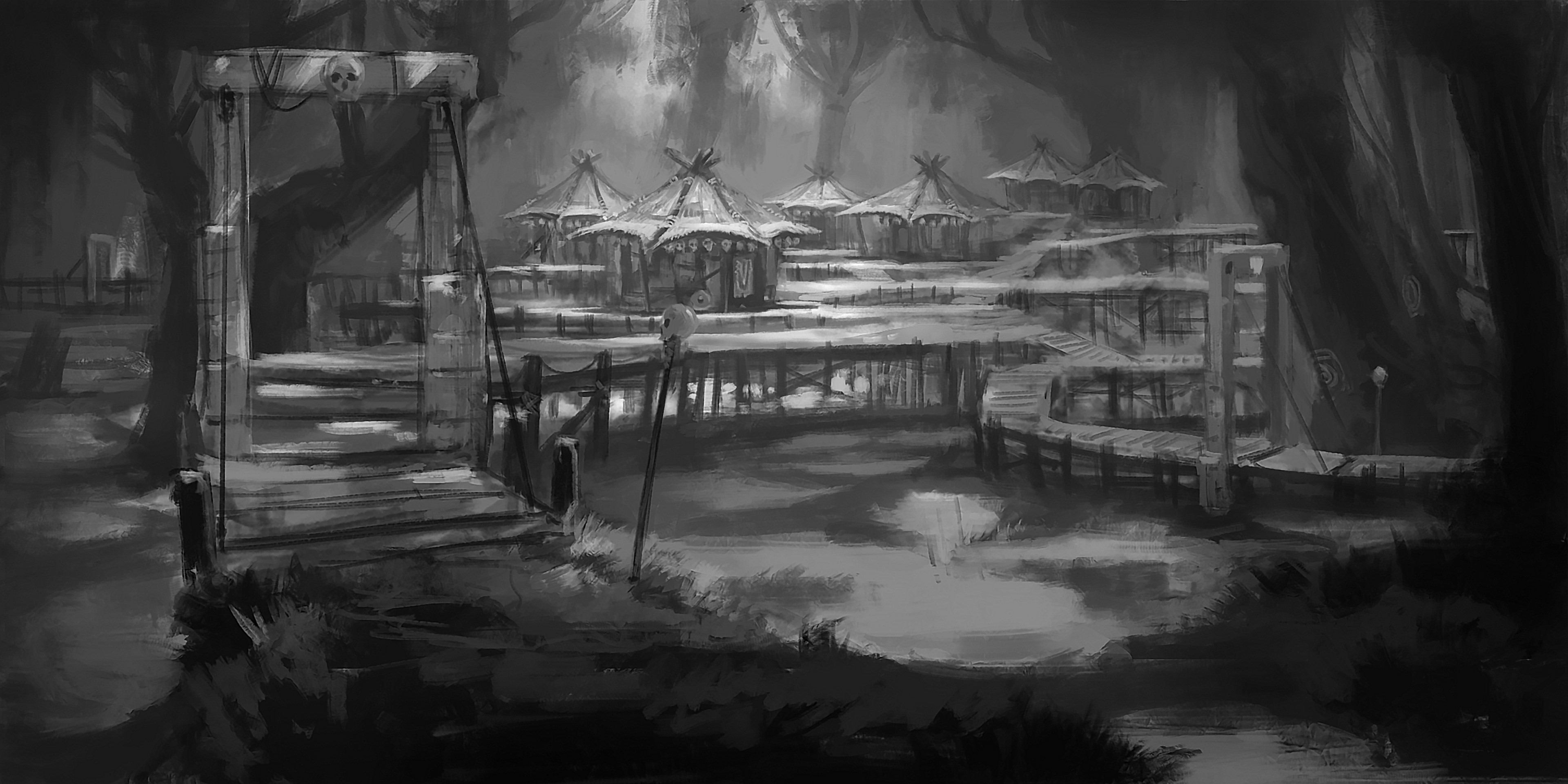 Village of Necromancers, sketch