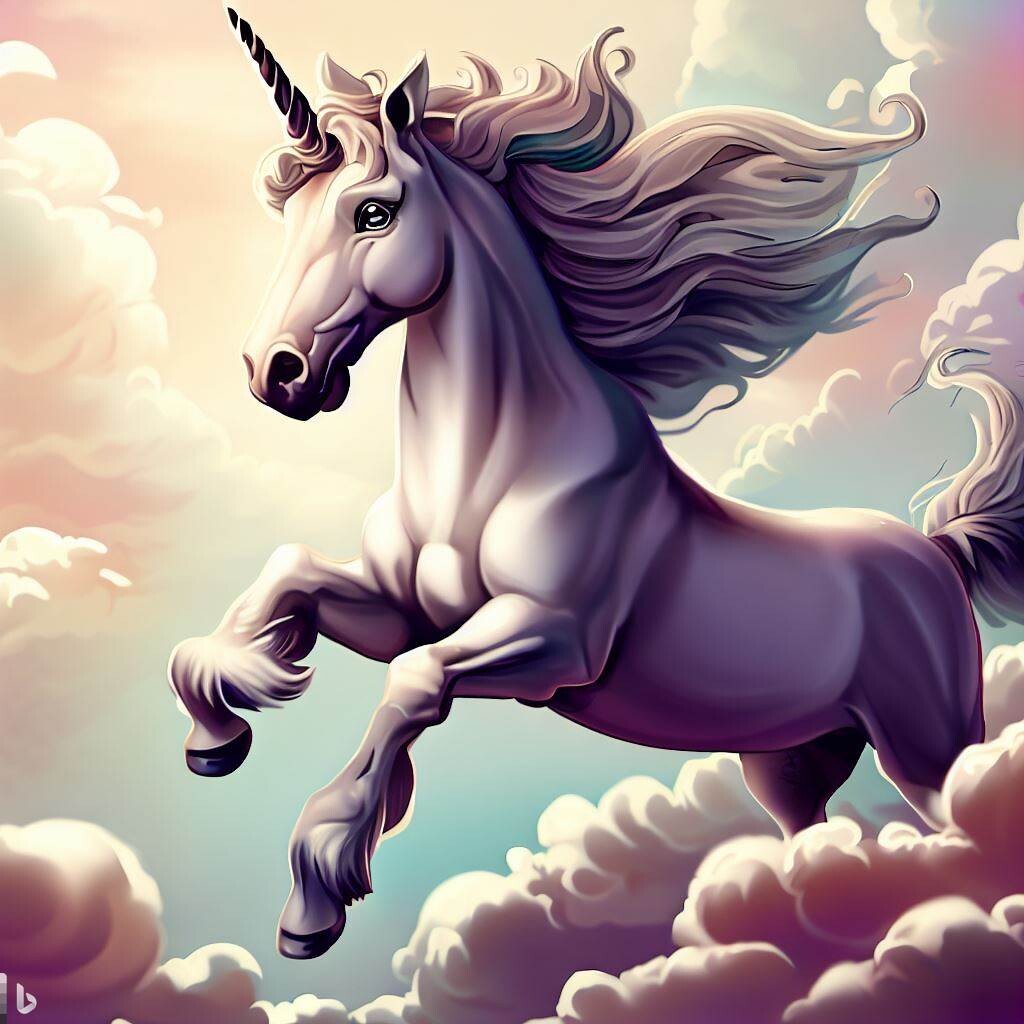 ArtStation - Epic Unicorn Riding The Clouds