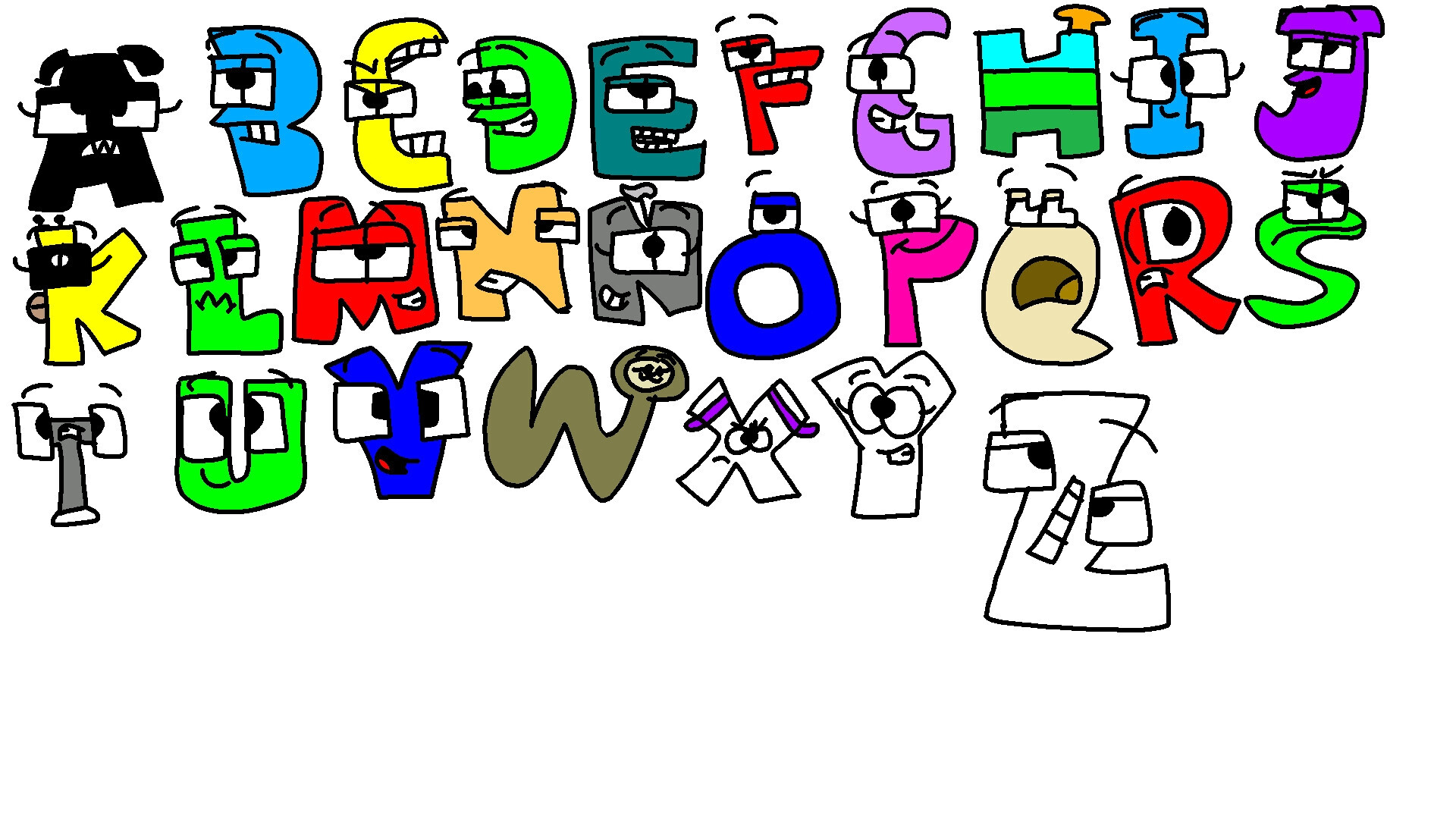 My version of Spanish Alphabet Lore for @bren319 but in bren's style -  TurboWarp