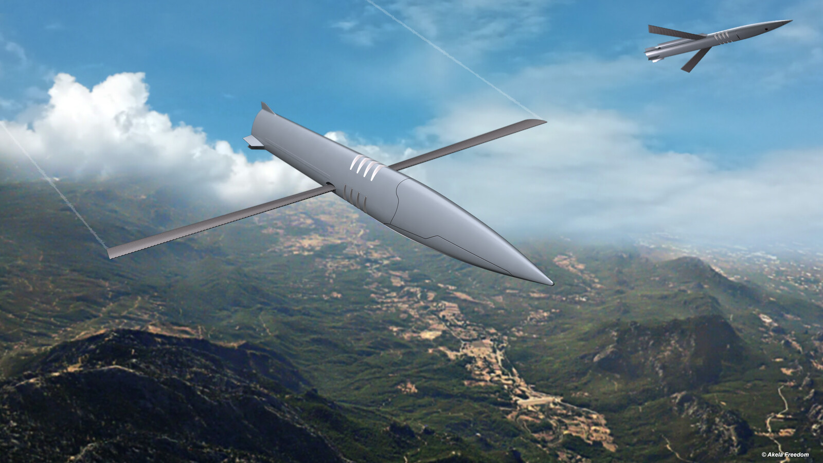 Long Range Maneuvering Projectile

Link for 3D models:
https://www.cgtrader.com/3d-models/military/other/long-range-maneuvering-projectile