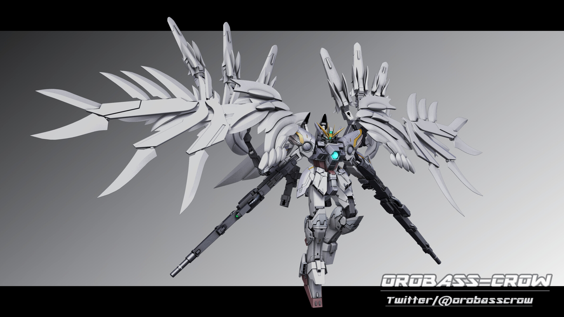 ArtStation - □3D MODEL□ XXXG-00YSW【WING GUNDAM SNOW WHITE PRELUDE】