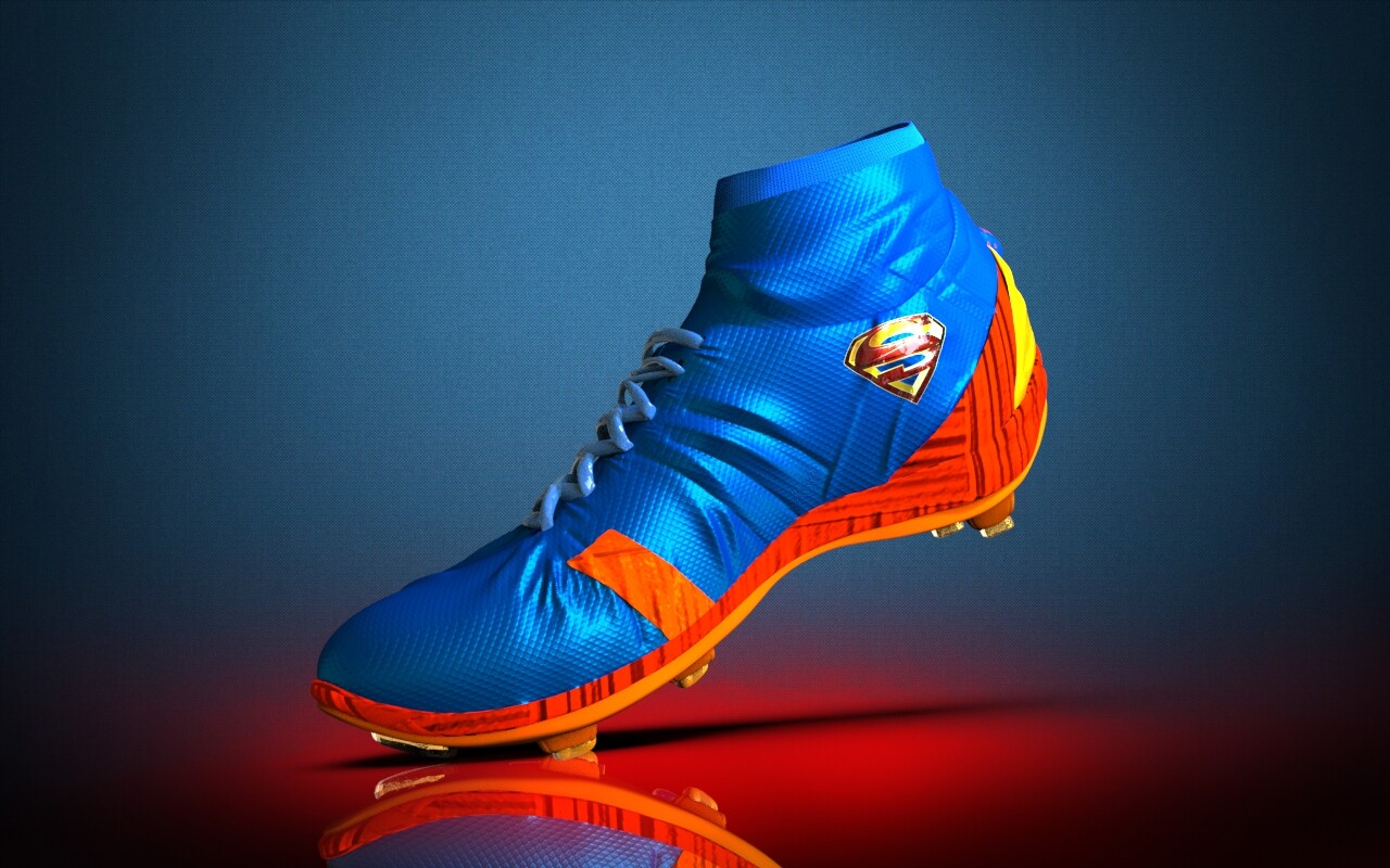 Superman highlight cleats top