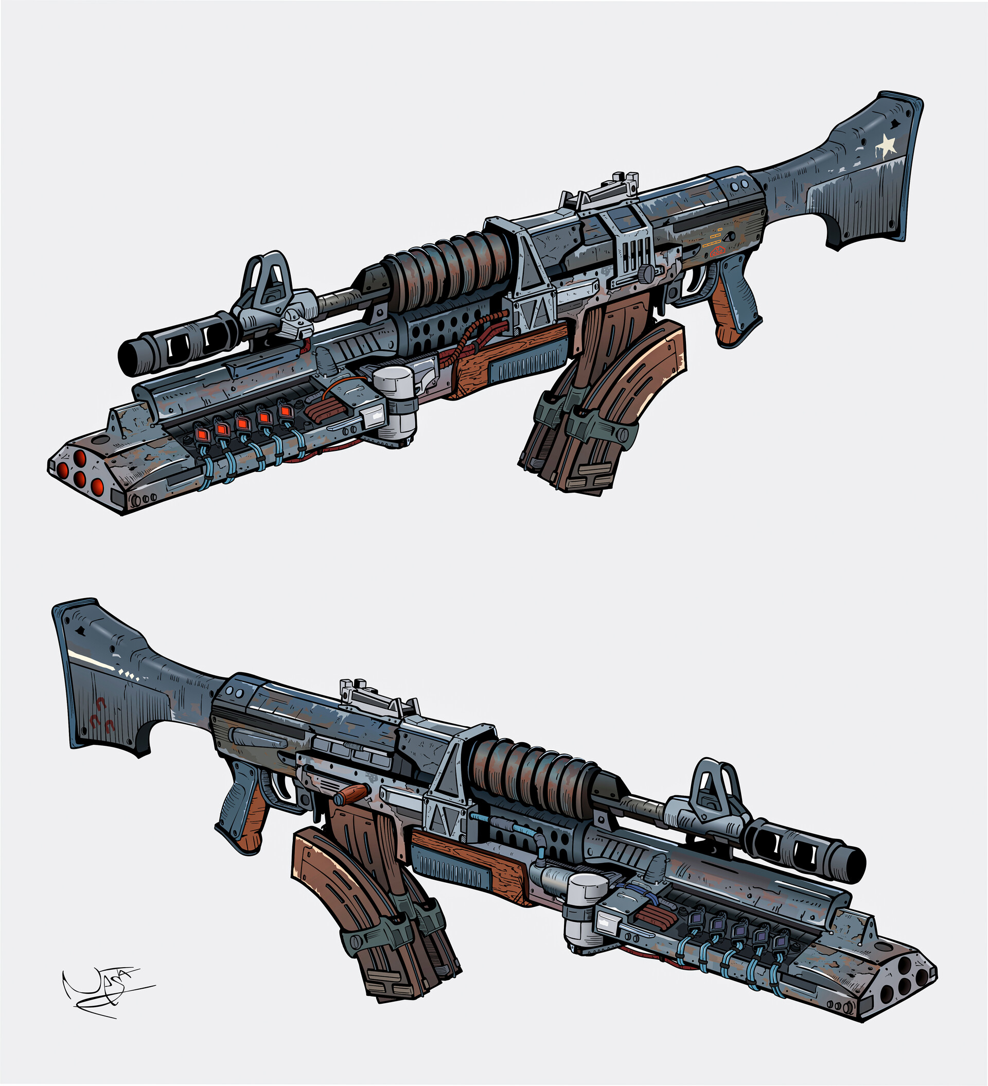 ArtStation Heavy Assault Rifle AkR15