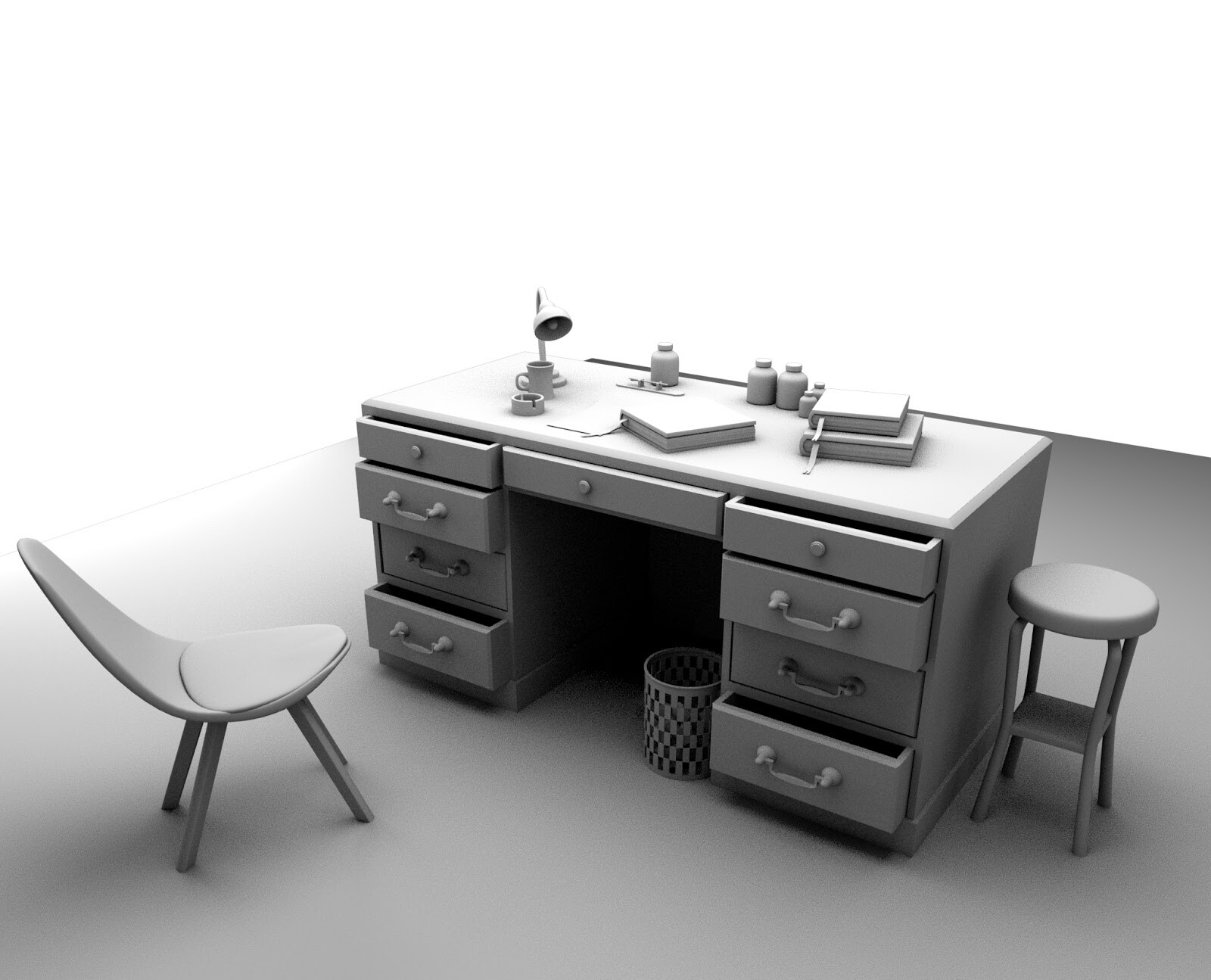 ArtStation - Study table
