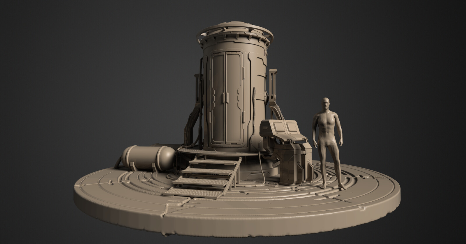 3d Coat clay render recovery tank
