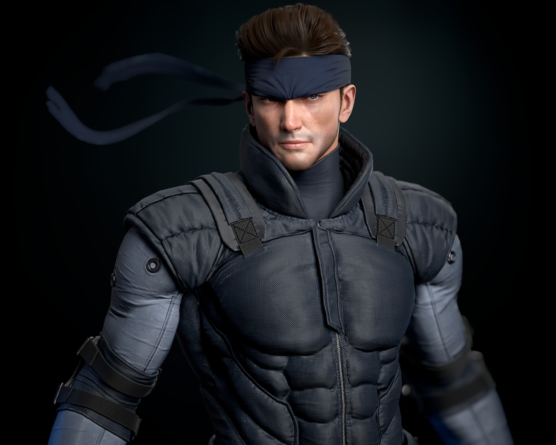 Solid Snake-Artwork by @starart_ia