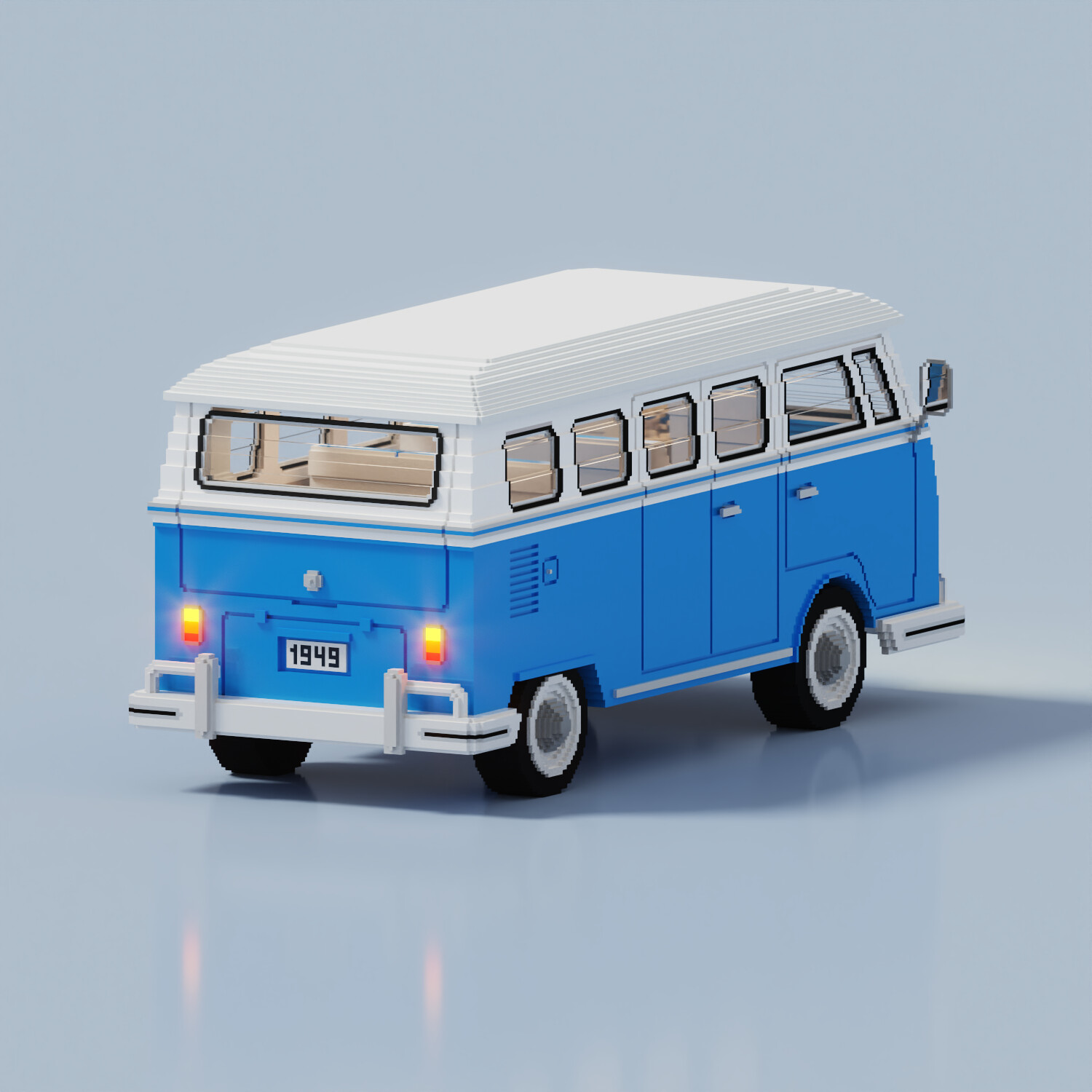 Yeganeh Ayubi - Voxel Car (Volkswagen Bus)