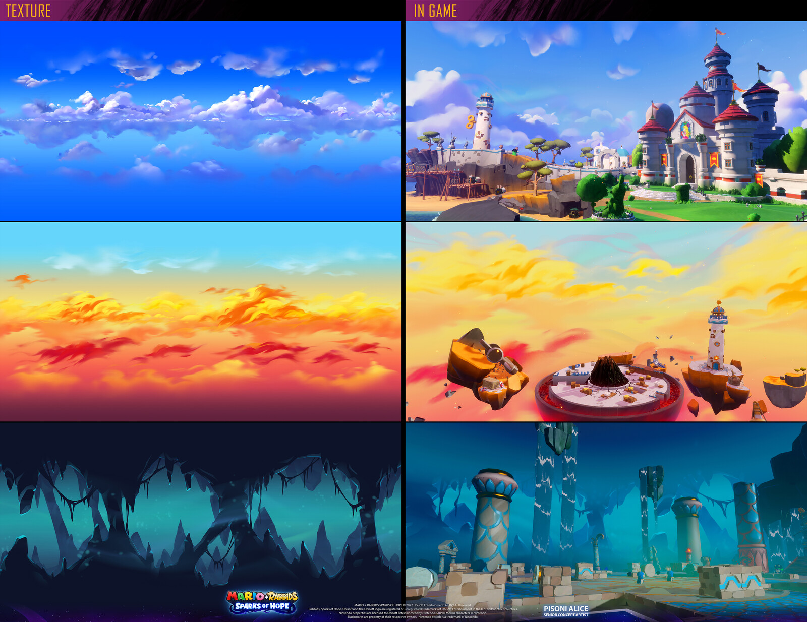 Skies for:
- BEACON BEACH / PROLOGUE
- BEACON BEACH LIGHTHOUSE BATTLE
- BEACON BEACH - TEMPLE BATTLE