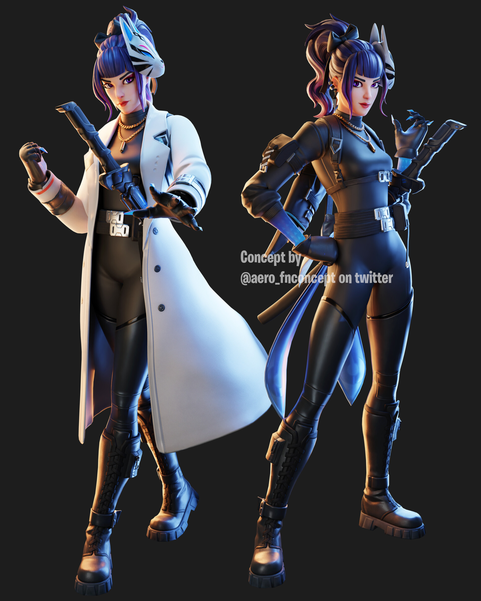 ArtStation - Inori (Fortnite Skin Concept)