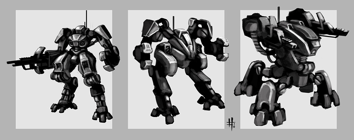 mecha speed sketches