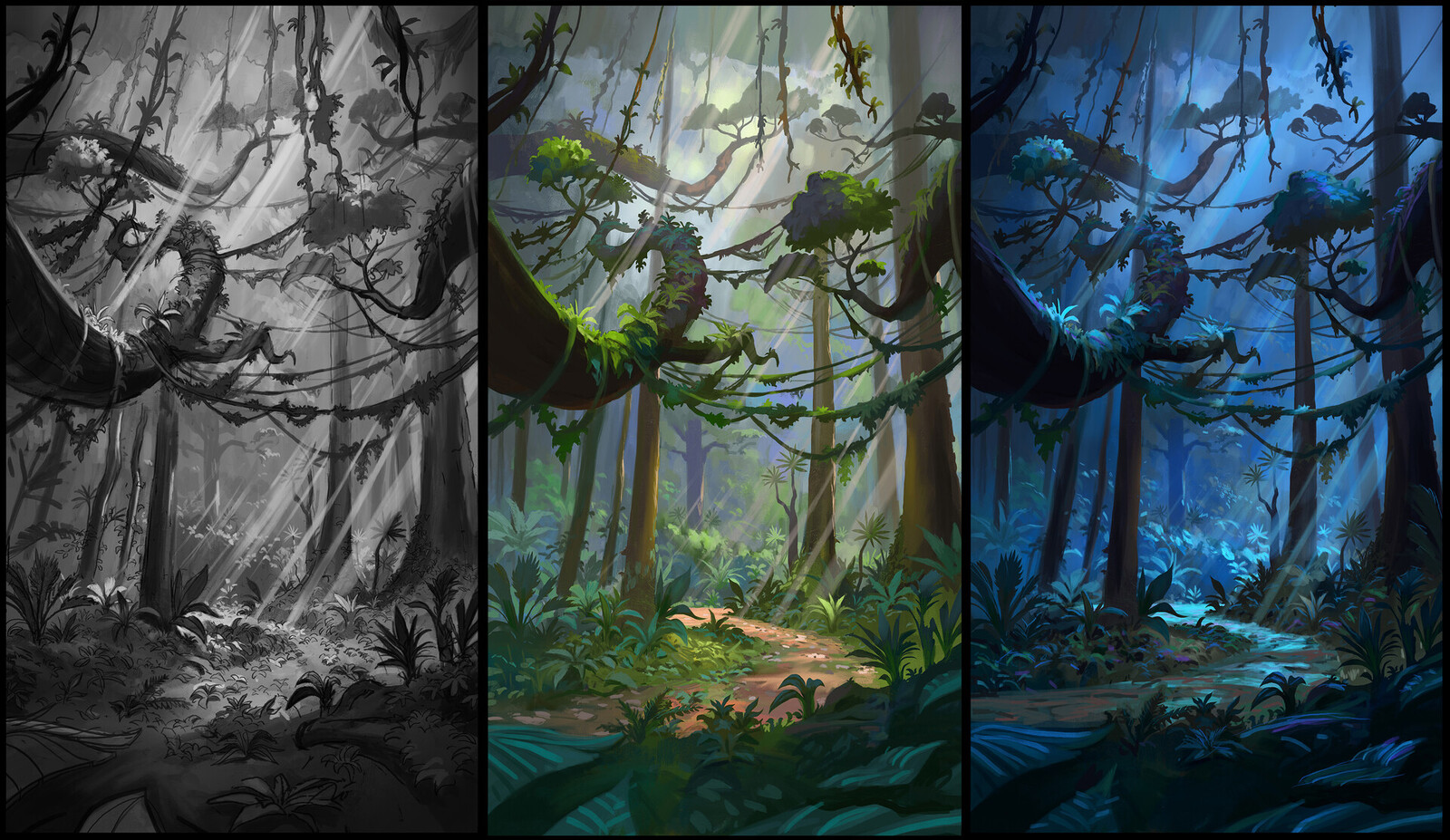 Inside the jungle, day and night version