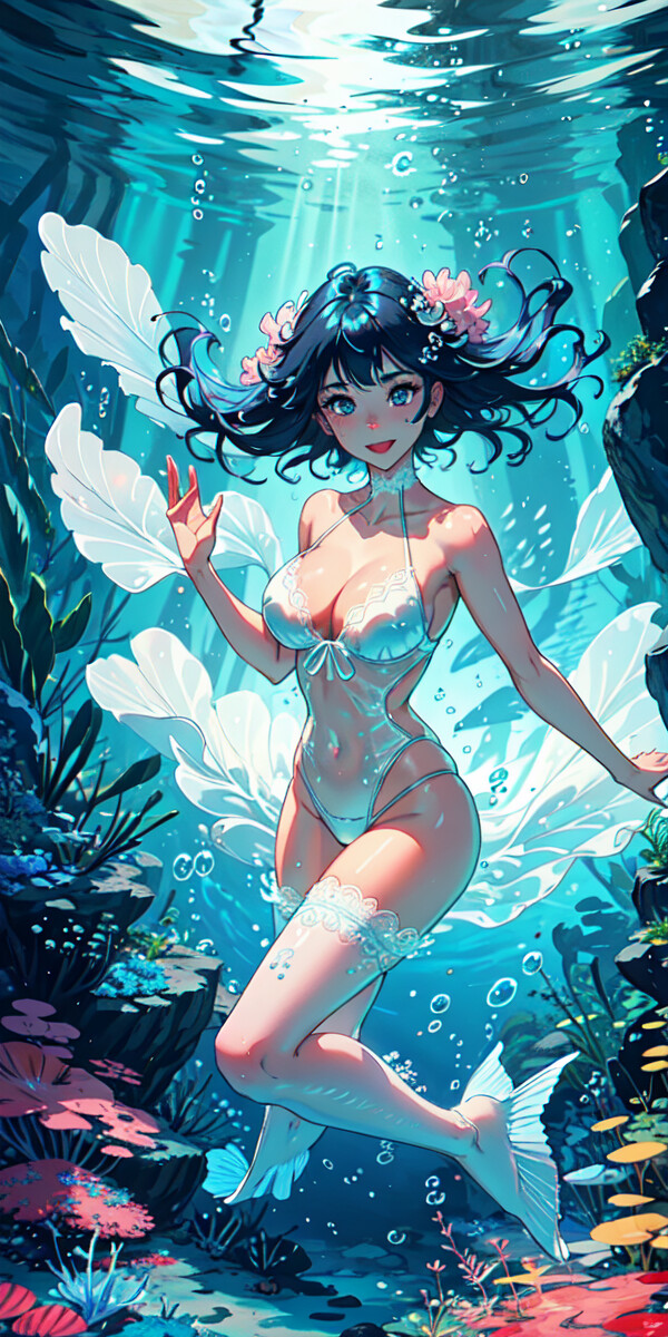 Anime sales girl underwater