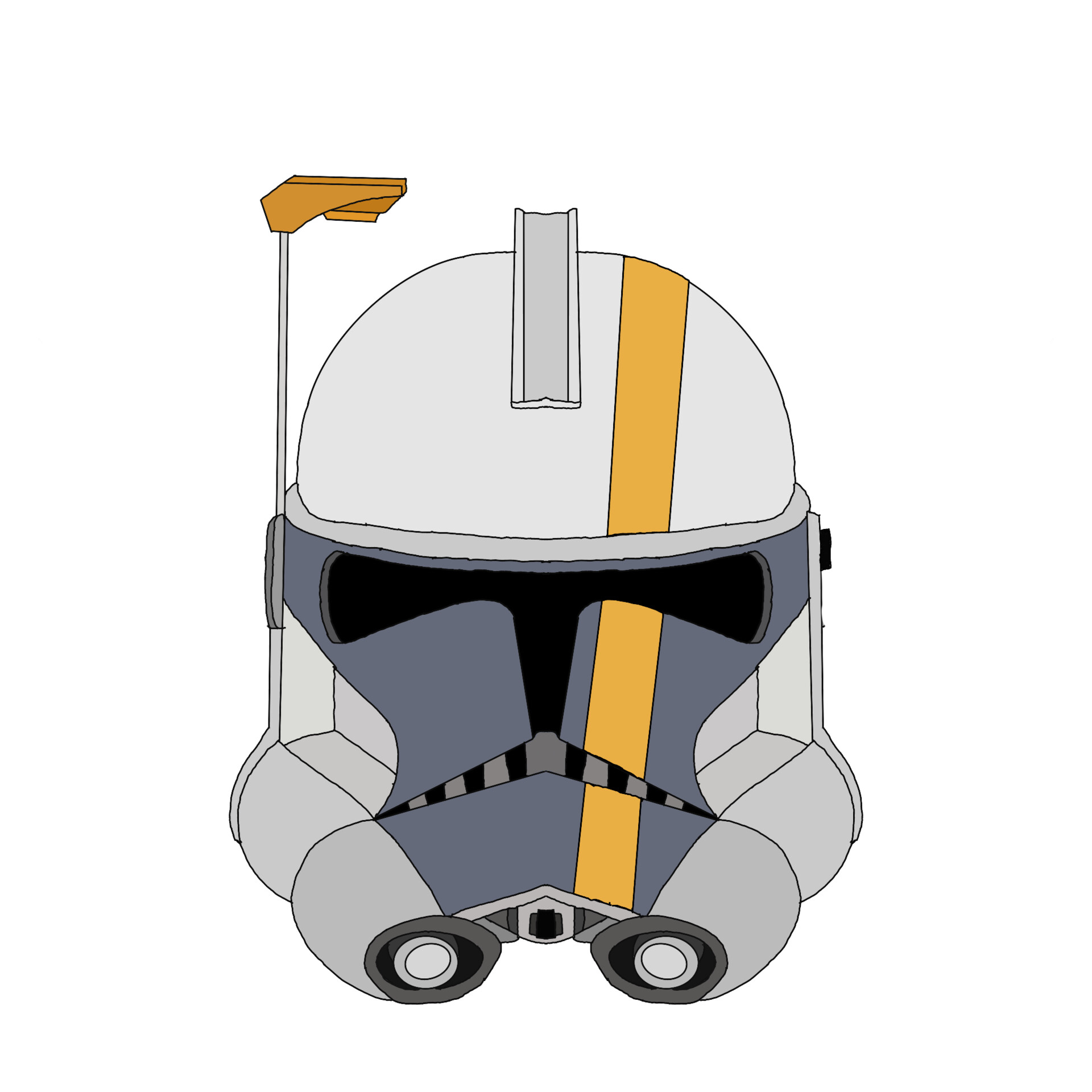 Clone trooper commander store helmet
