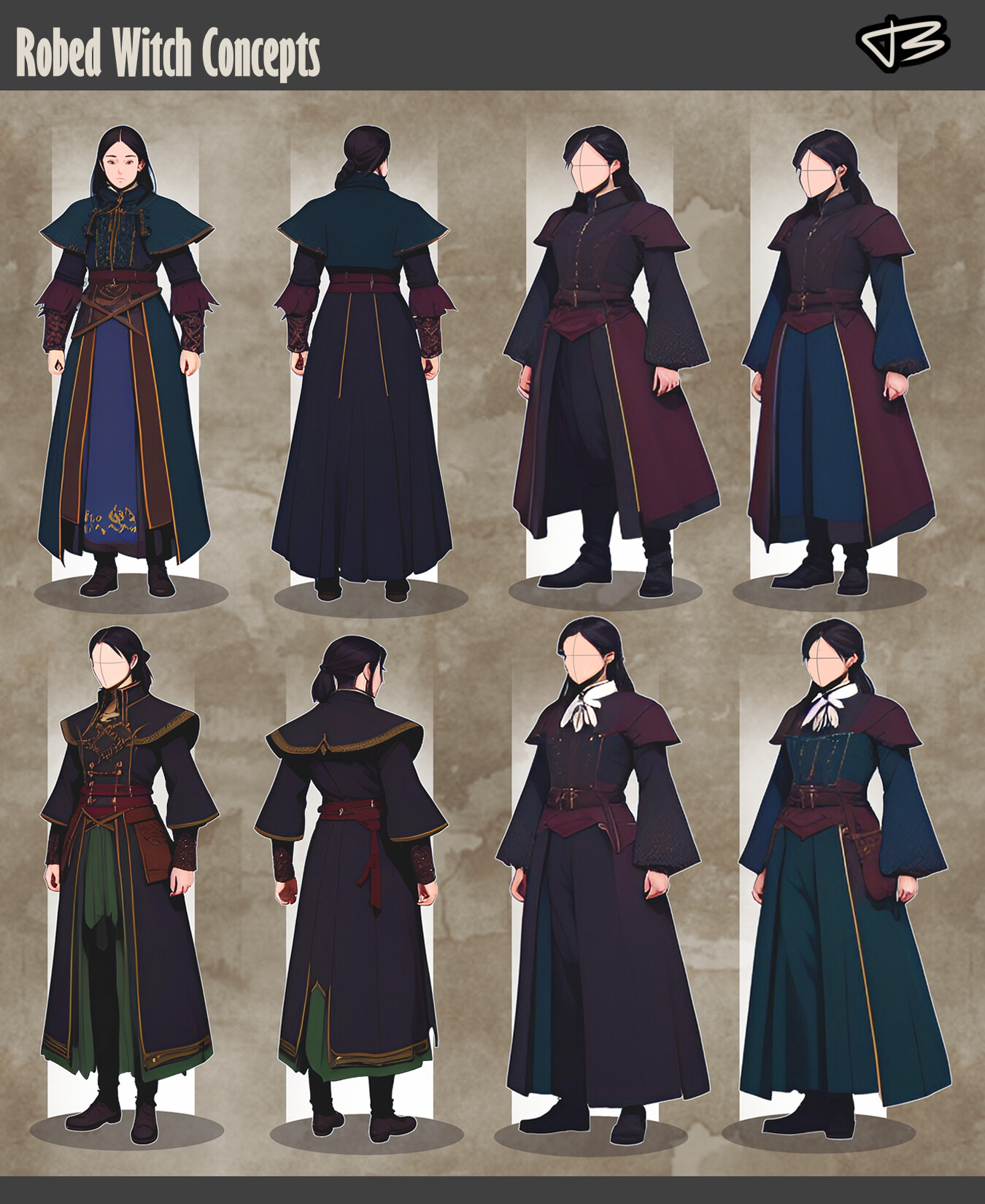 ArtStation - Robed Witch Concepts